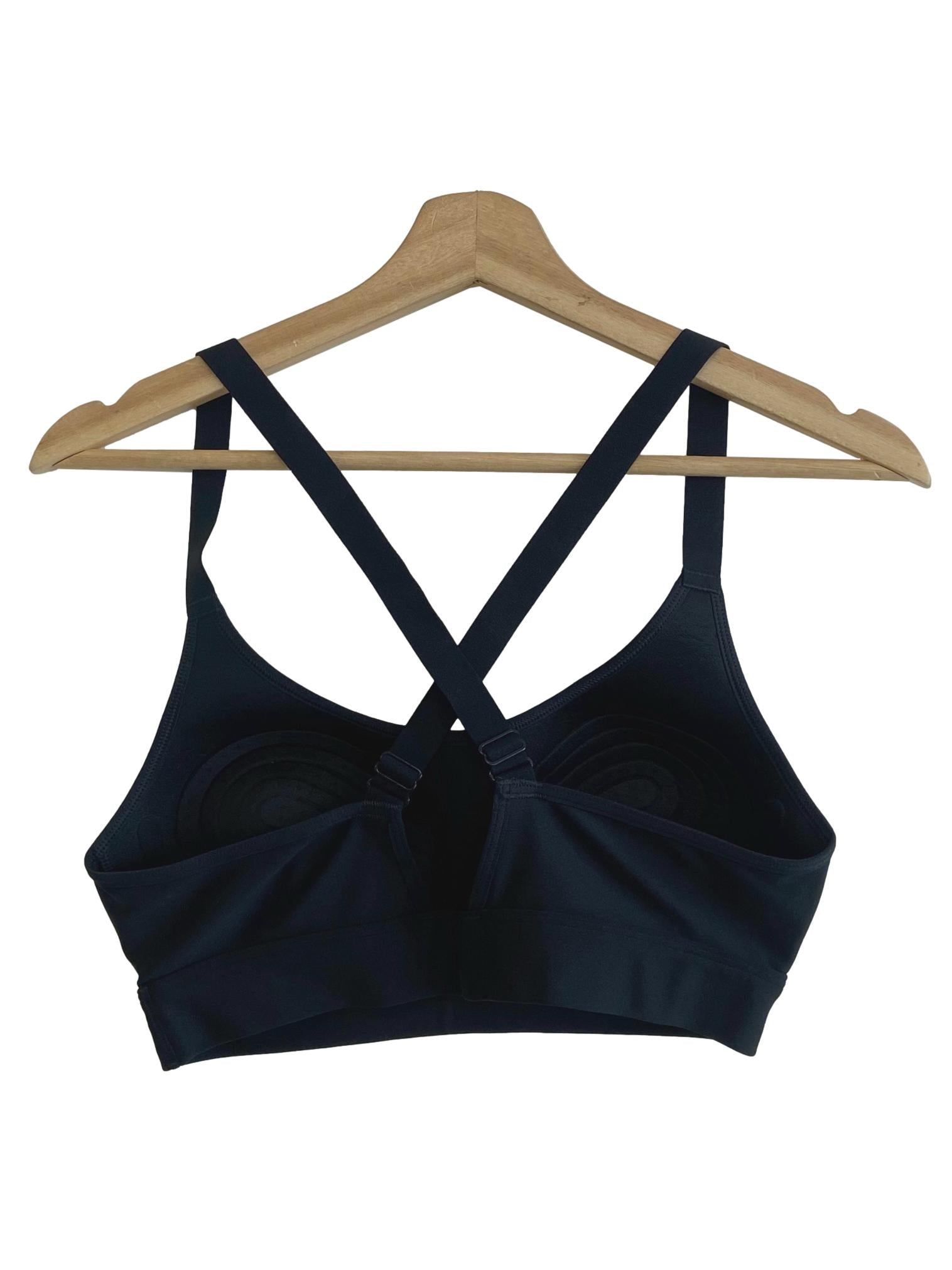 Black Sleeveless Sport Bra