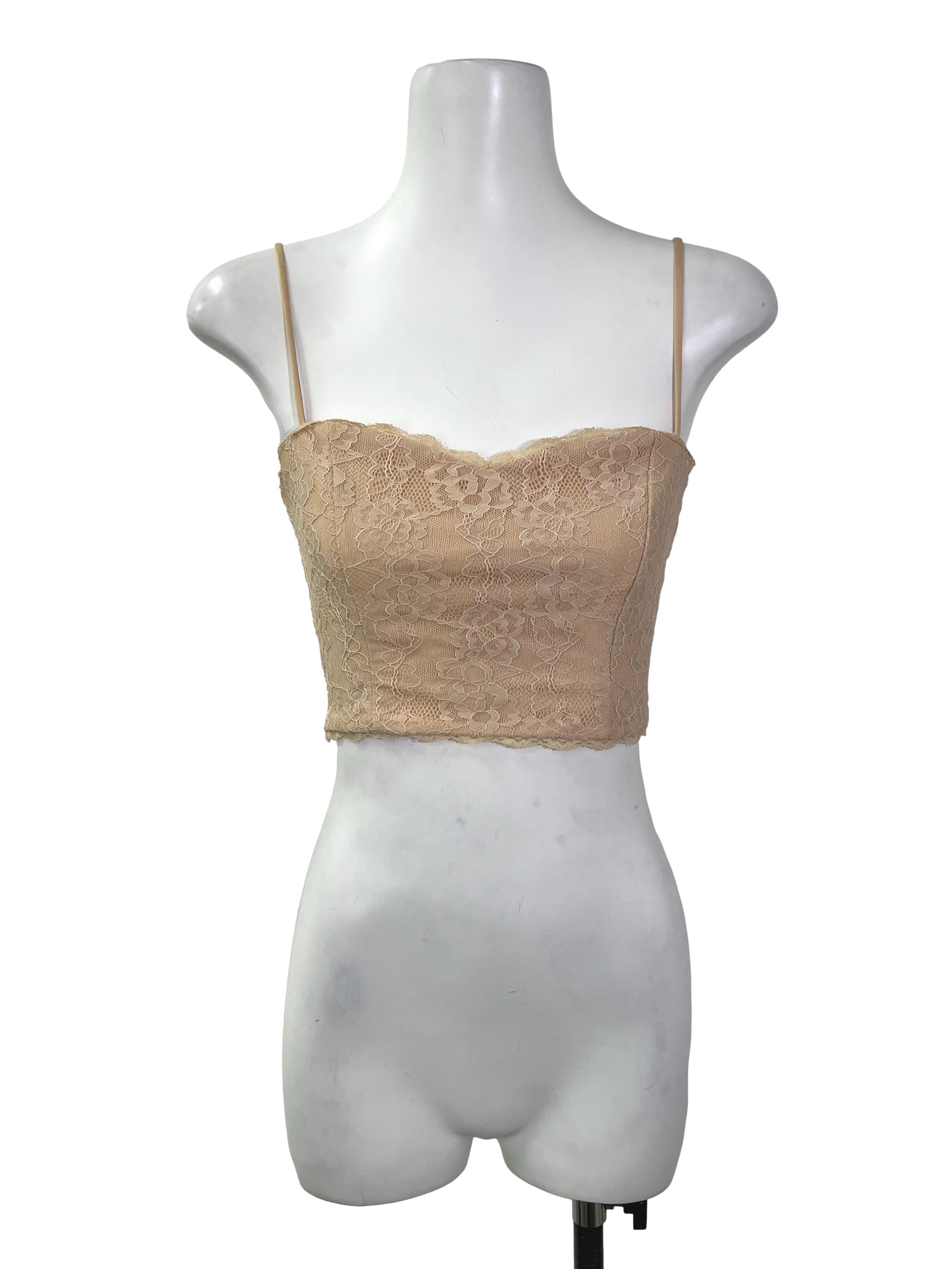 Pale Orange Laced Top