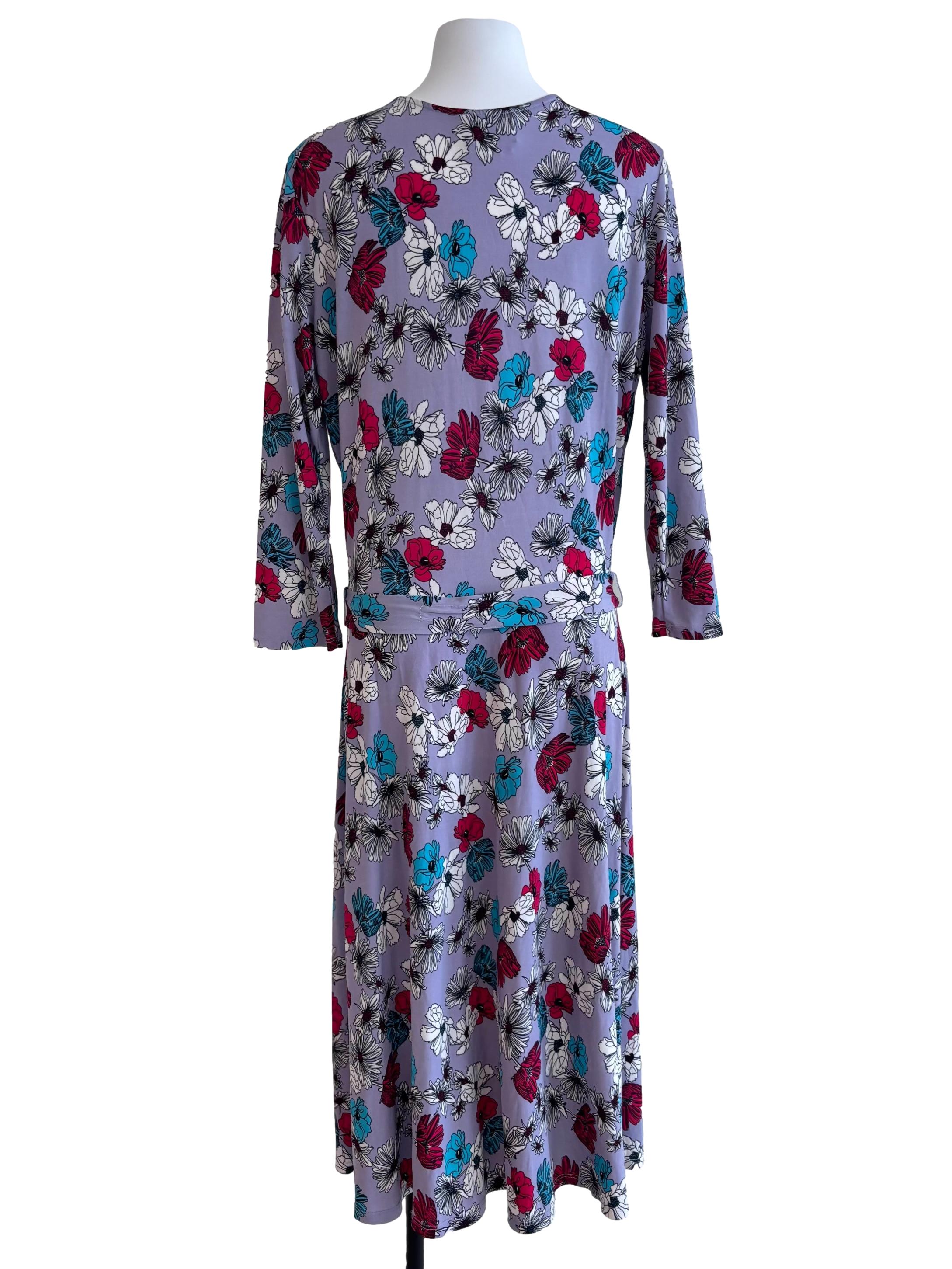Purple Floral Perfect Wrap Dress CSN