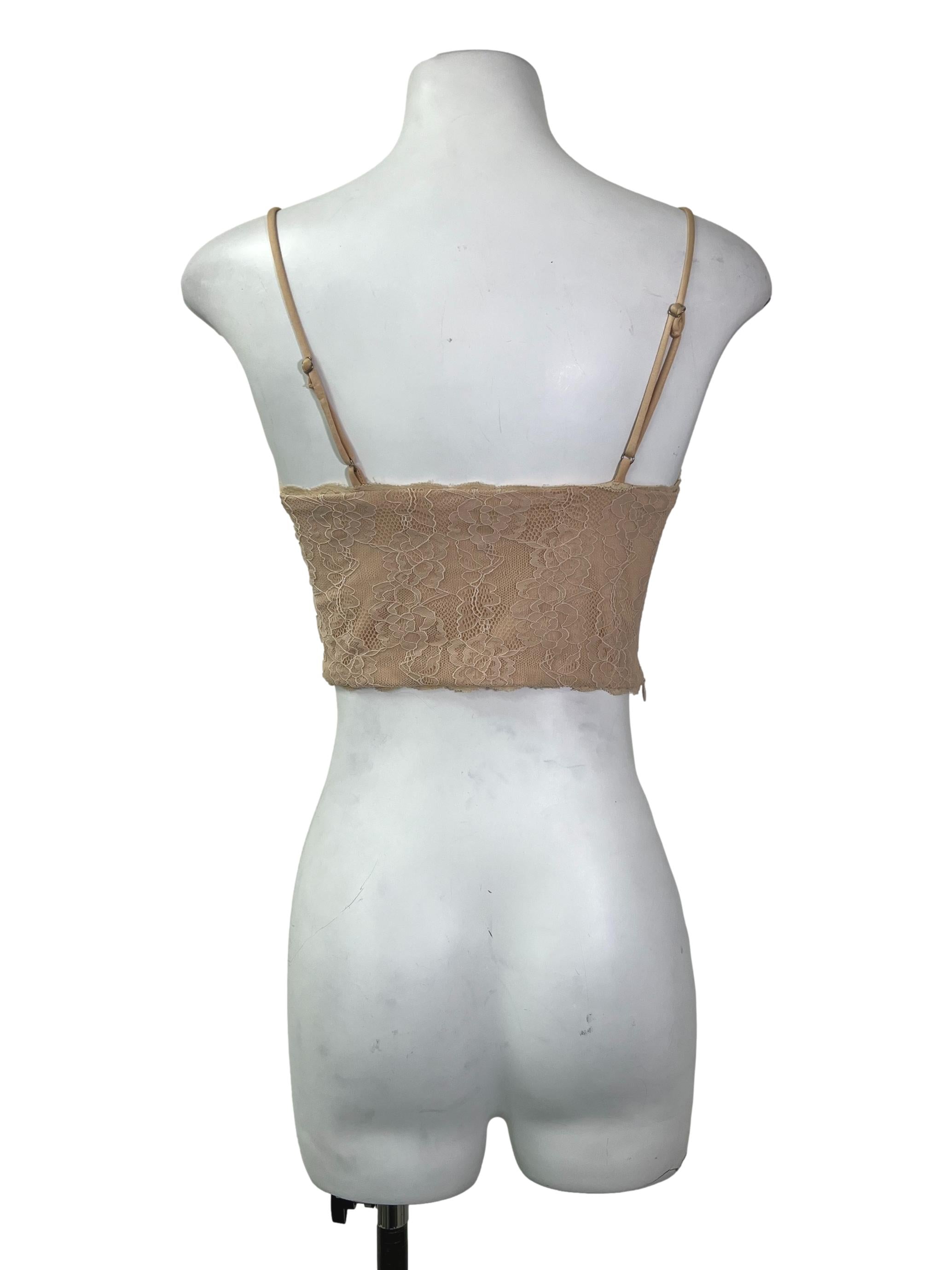 Pale Orange Laced Top