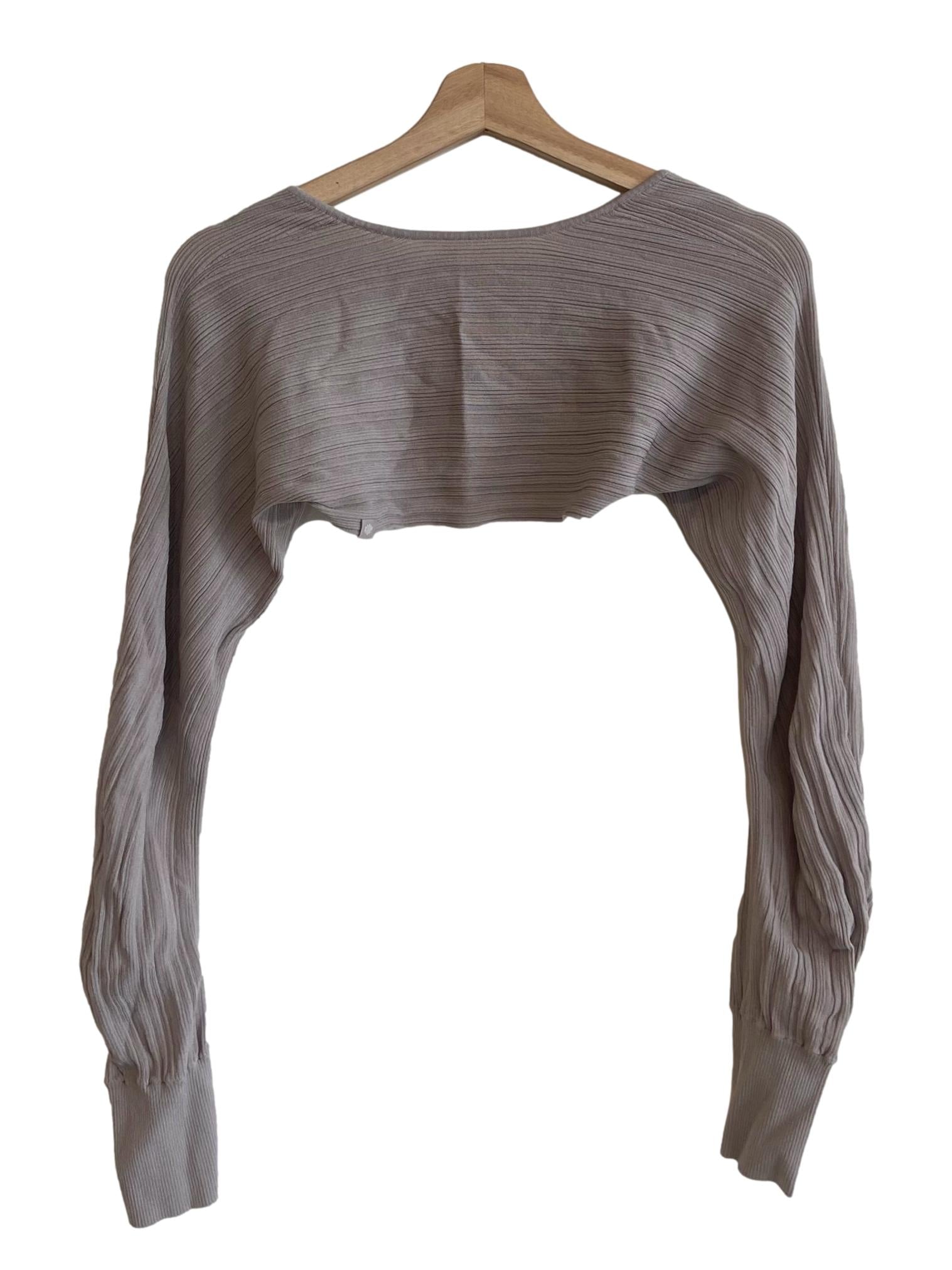 Bone Beige Crop Pullover