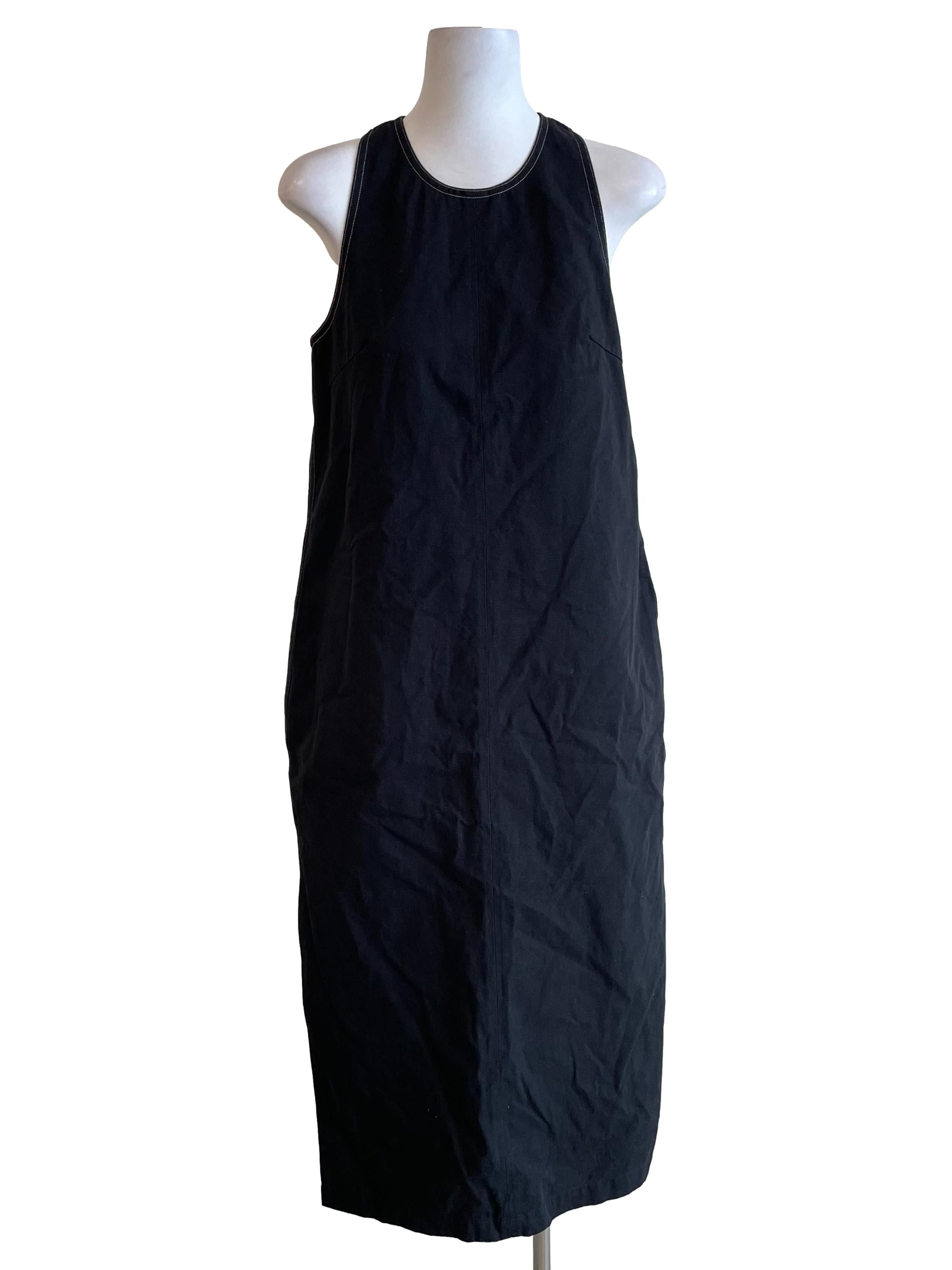 Black Contrast Stitch Maxi Dress OSN