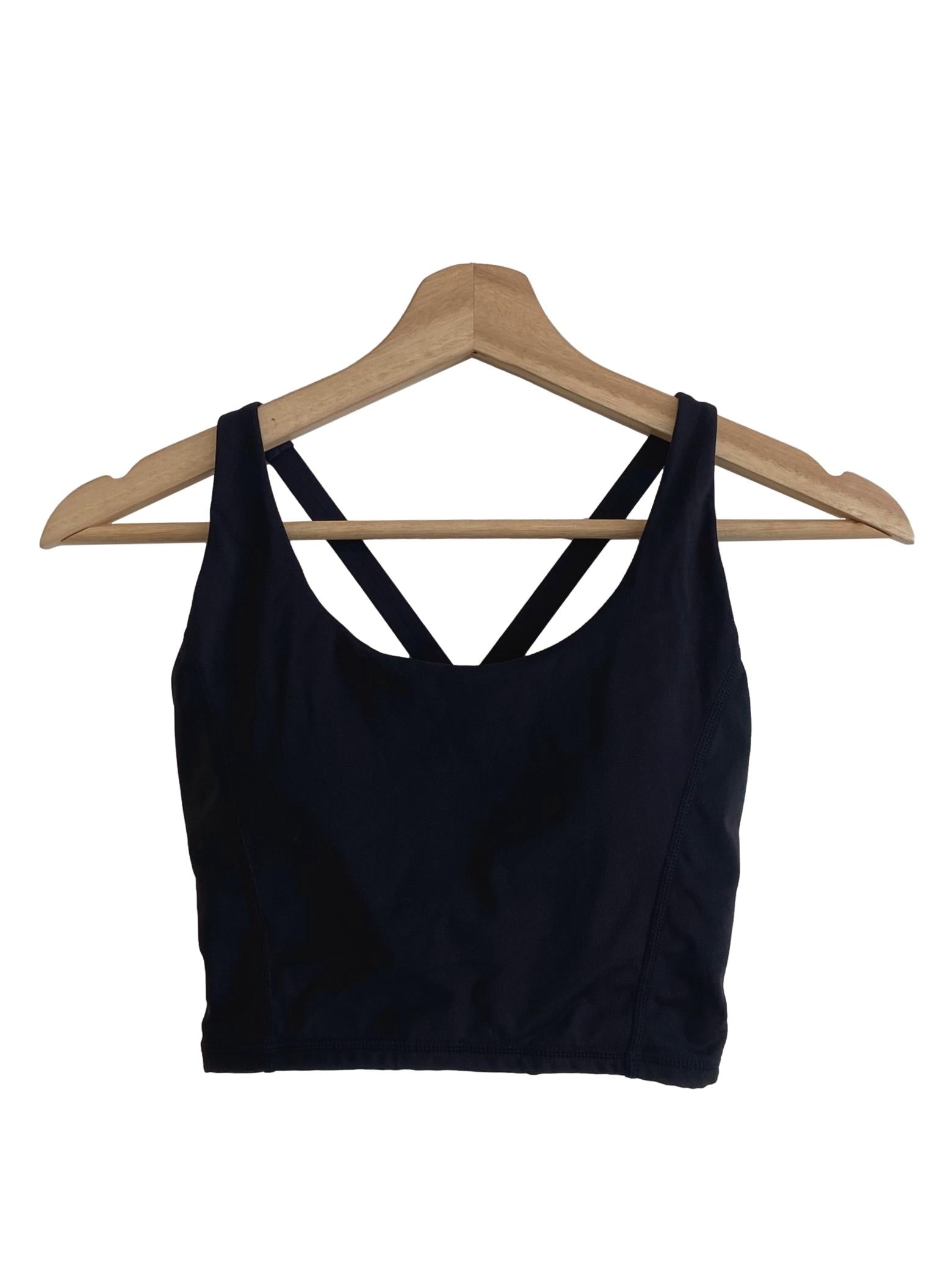Black Sleeveless Sport Bra