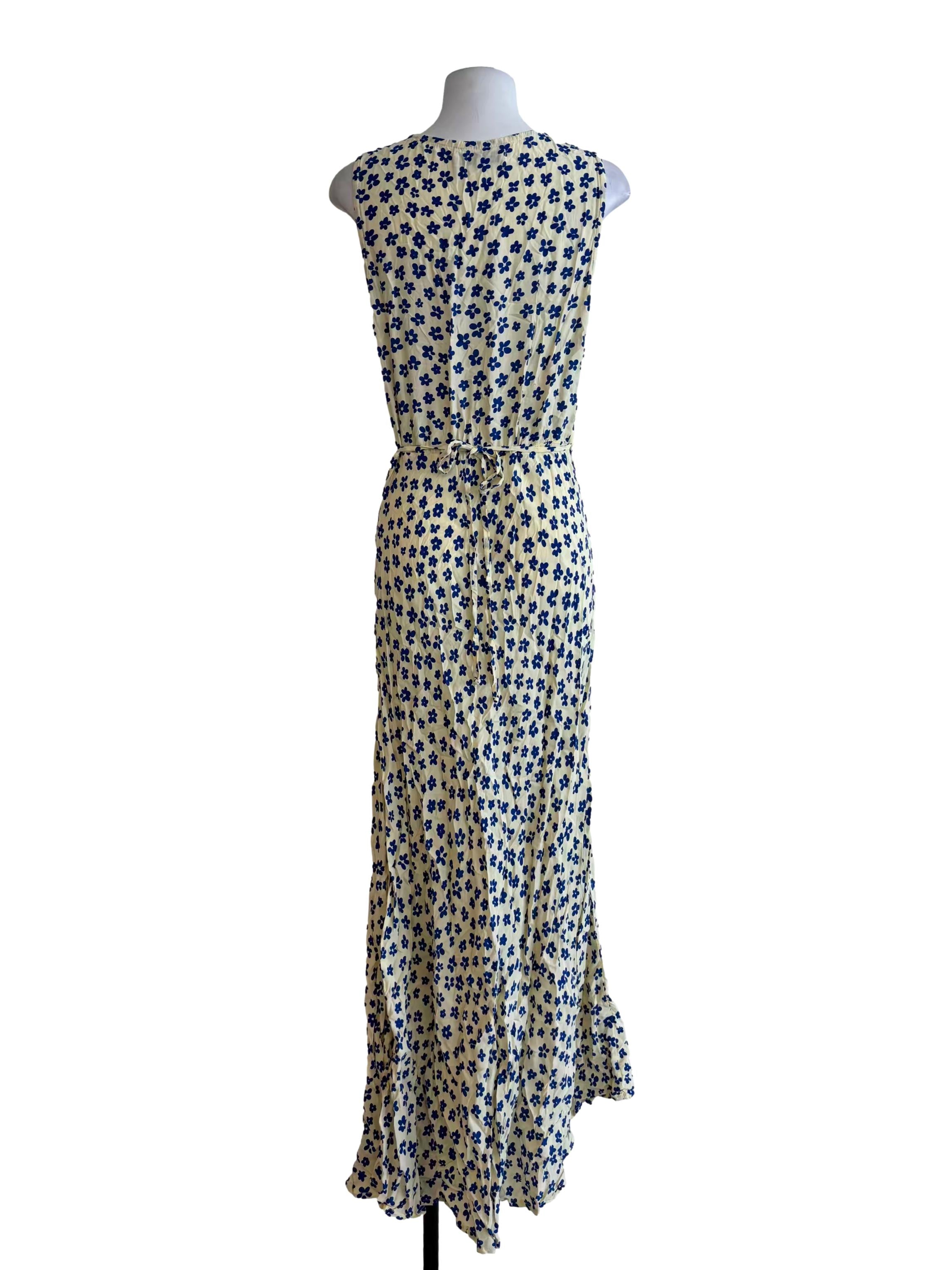 Banana Yellow Floral Sun Dress