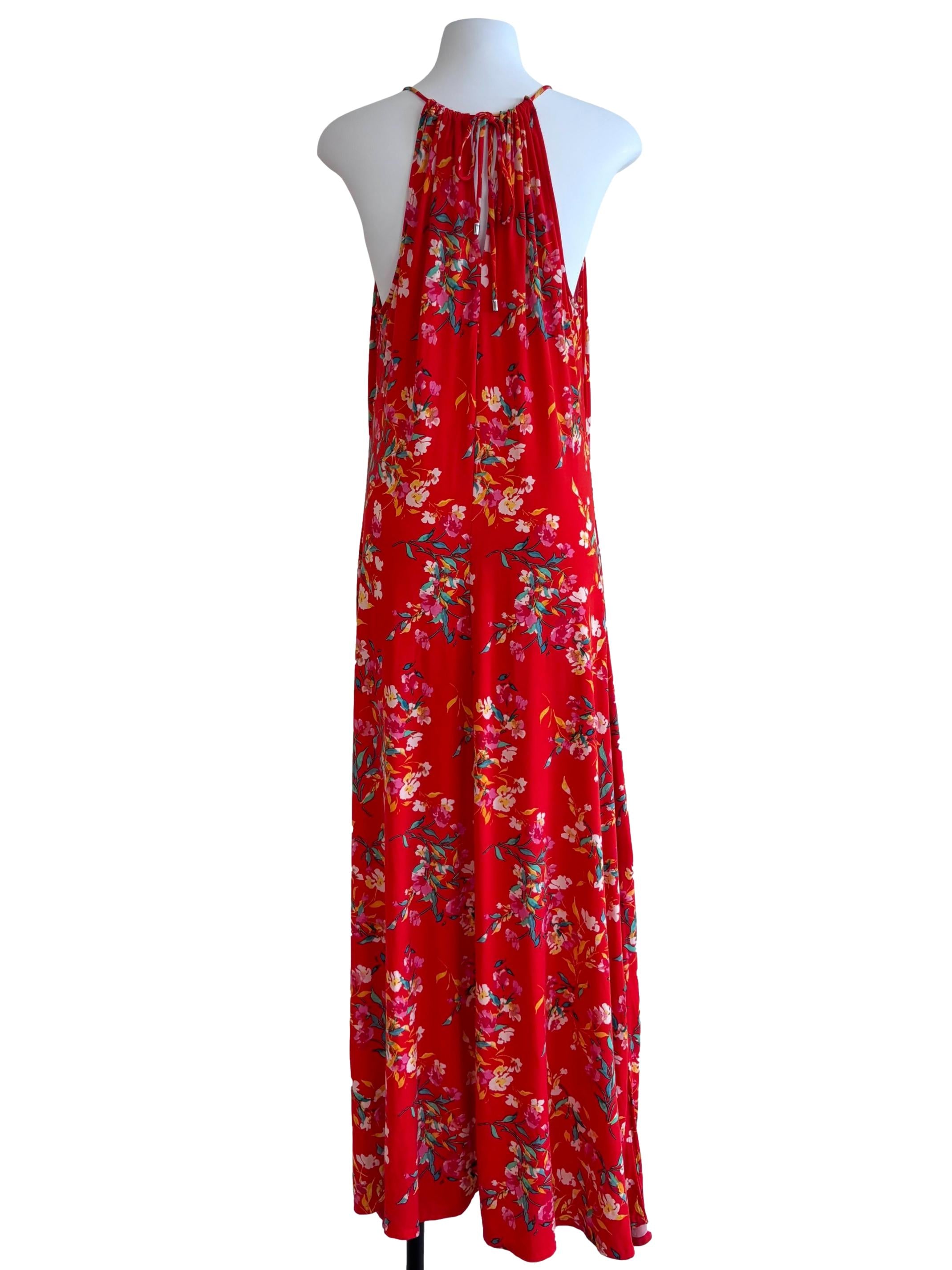 Red Floral Halter Dress CSN