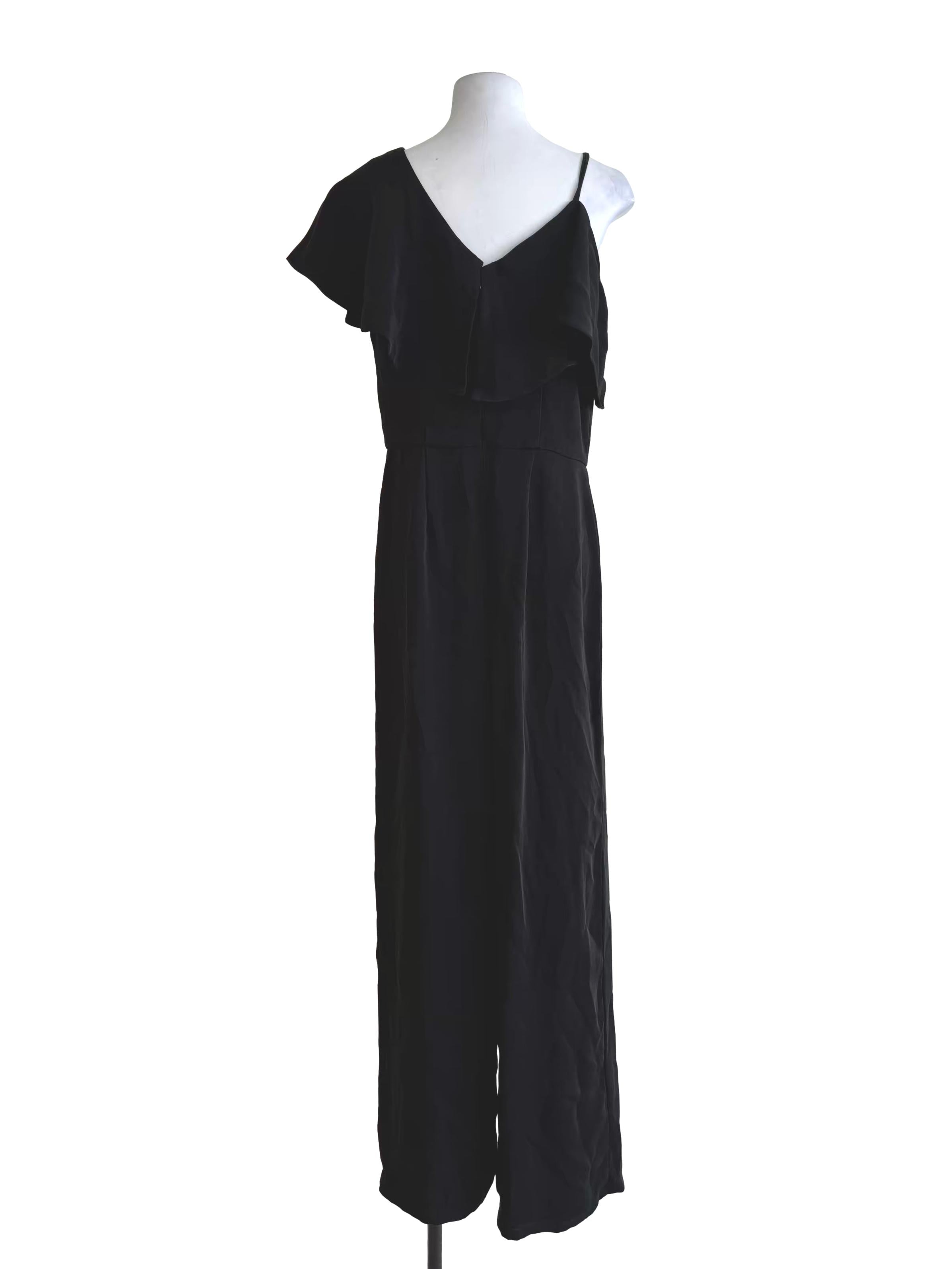 Rich Black Asymmetrical Jumpsuit