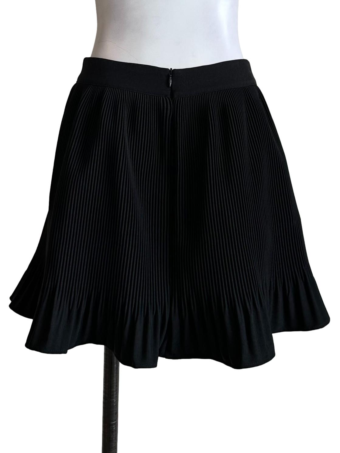 Black Pleated Skort