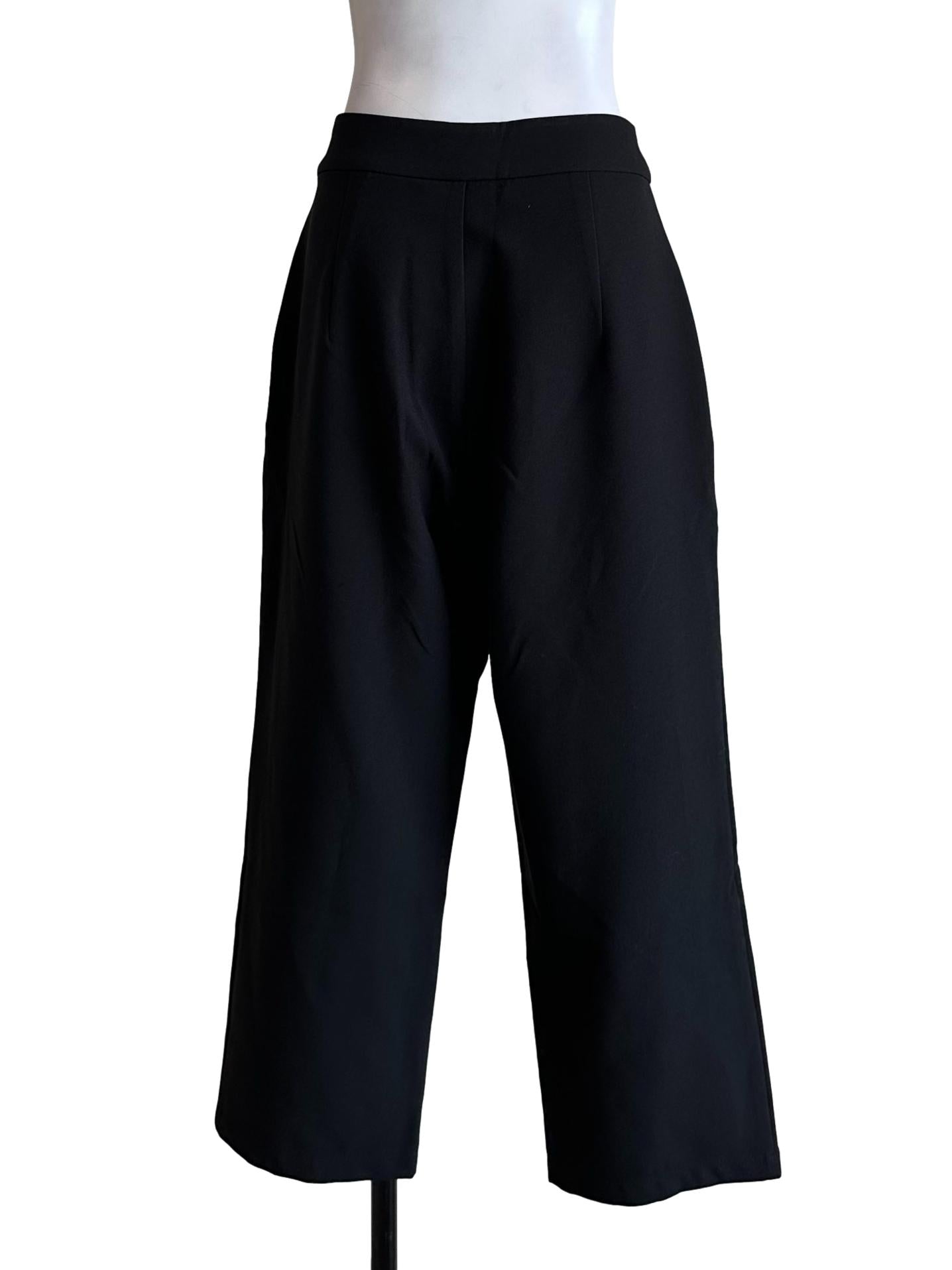 Black Straight Cut Pant