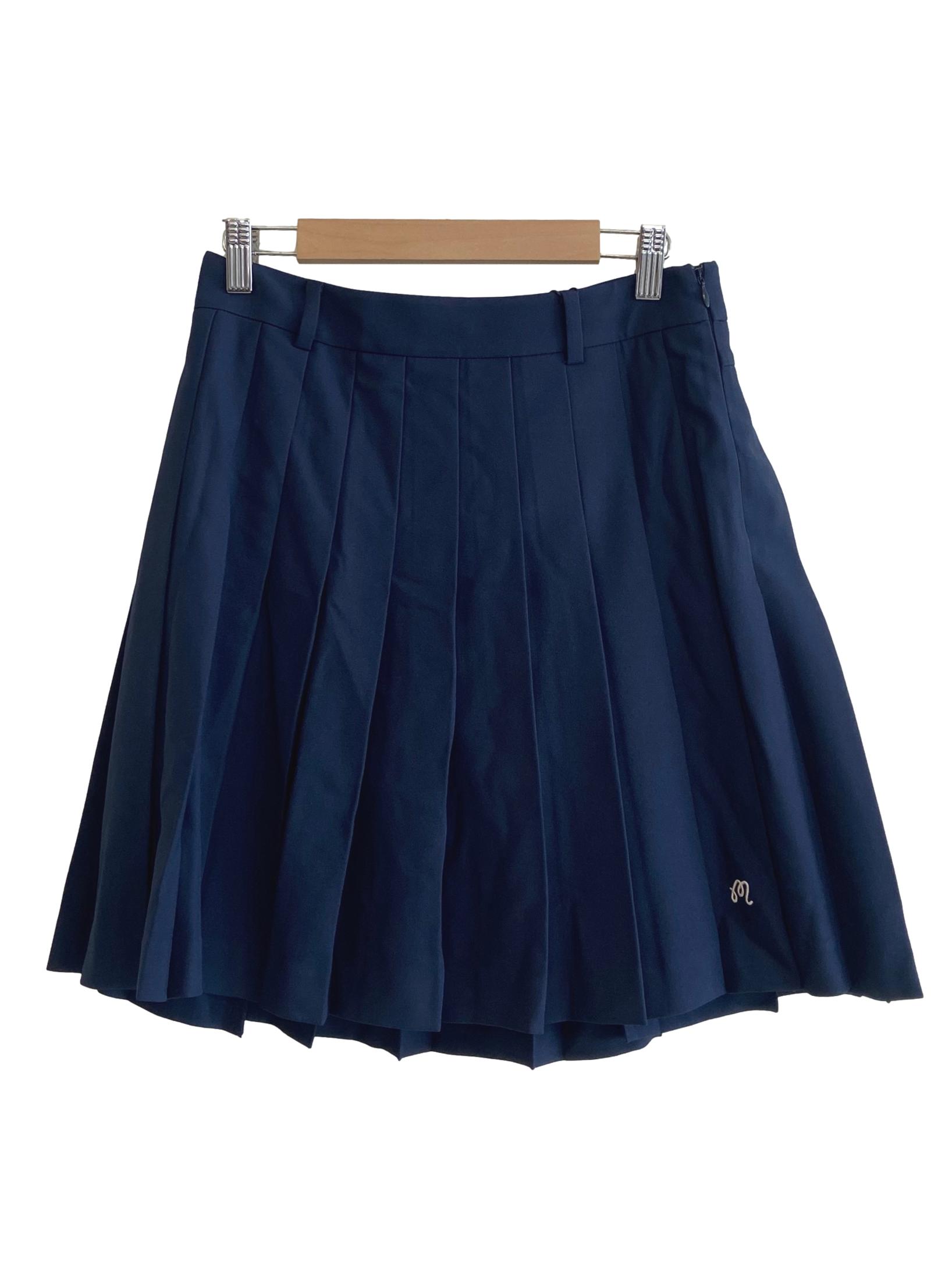 Aegean Blue Pleated Tennis Skirt