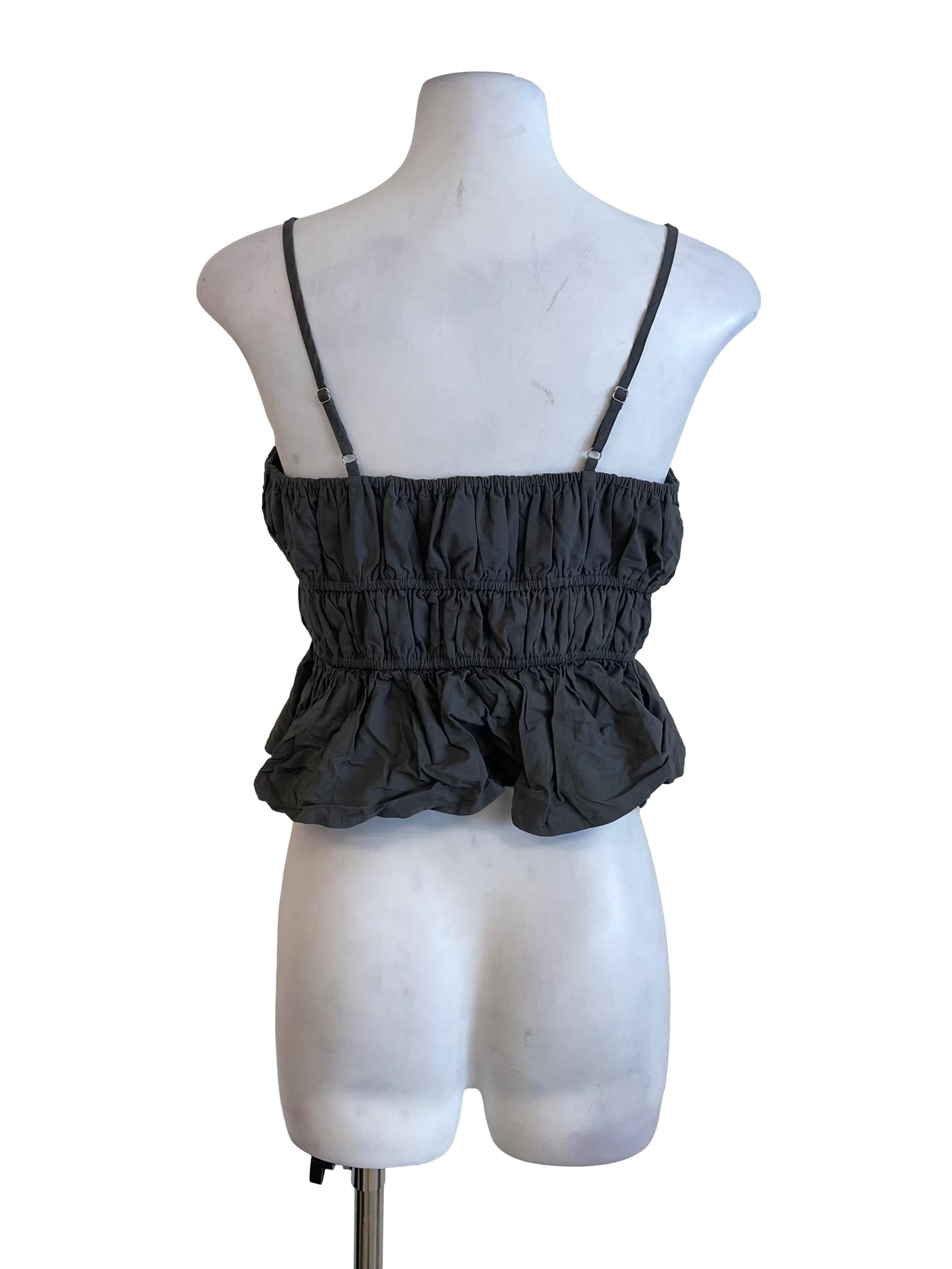 Dark Sage Tiered Three Knots Cami Top