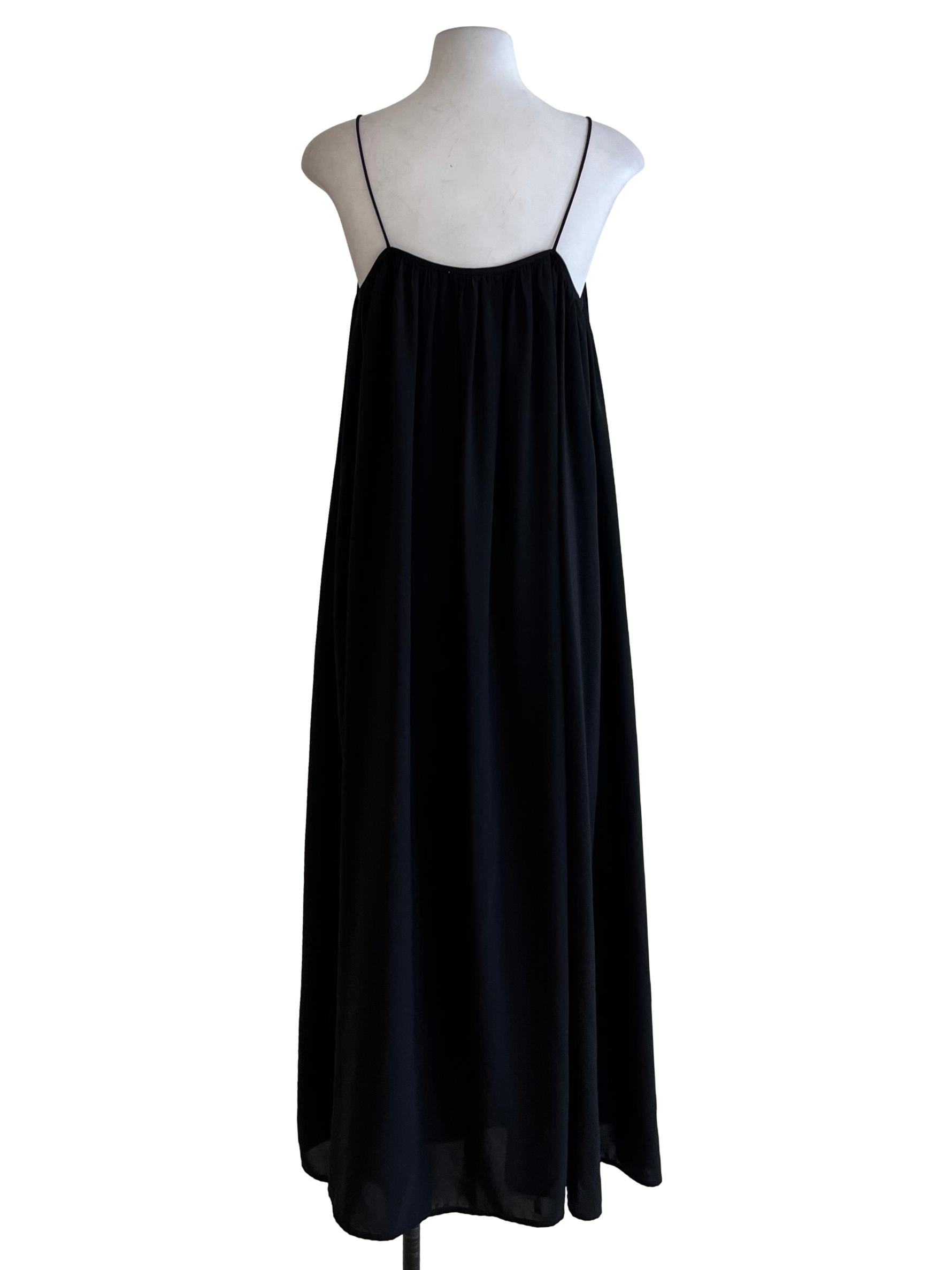 Black Gathered Tent Dress OSN