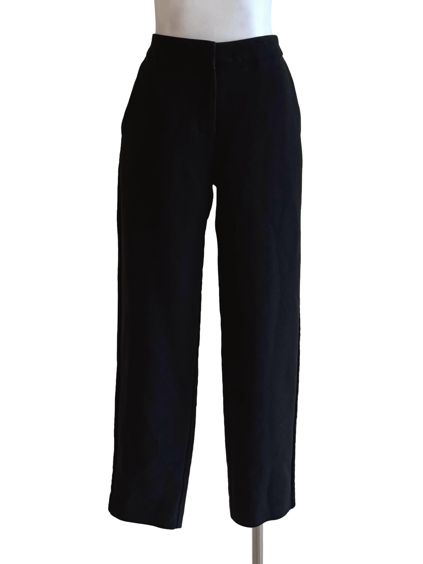 Rich Black Slim Fit Pants