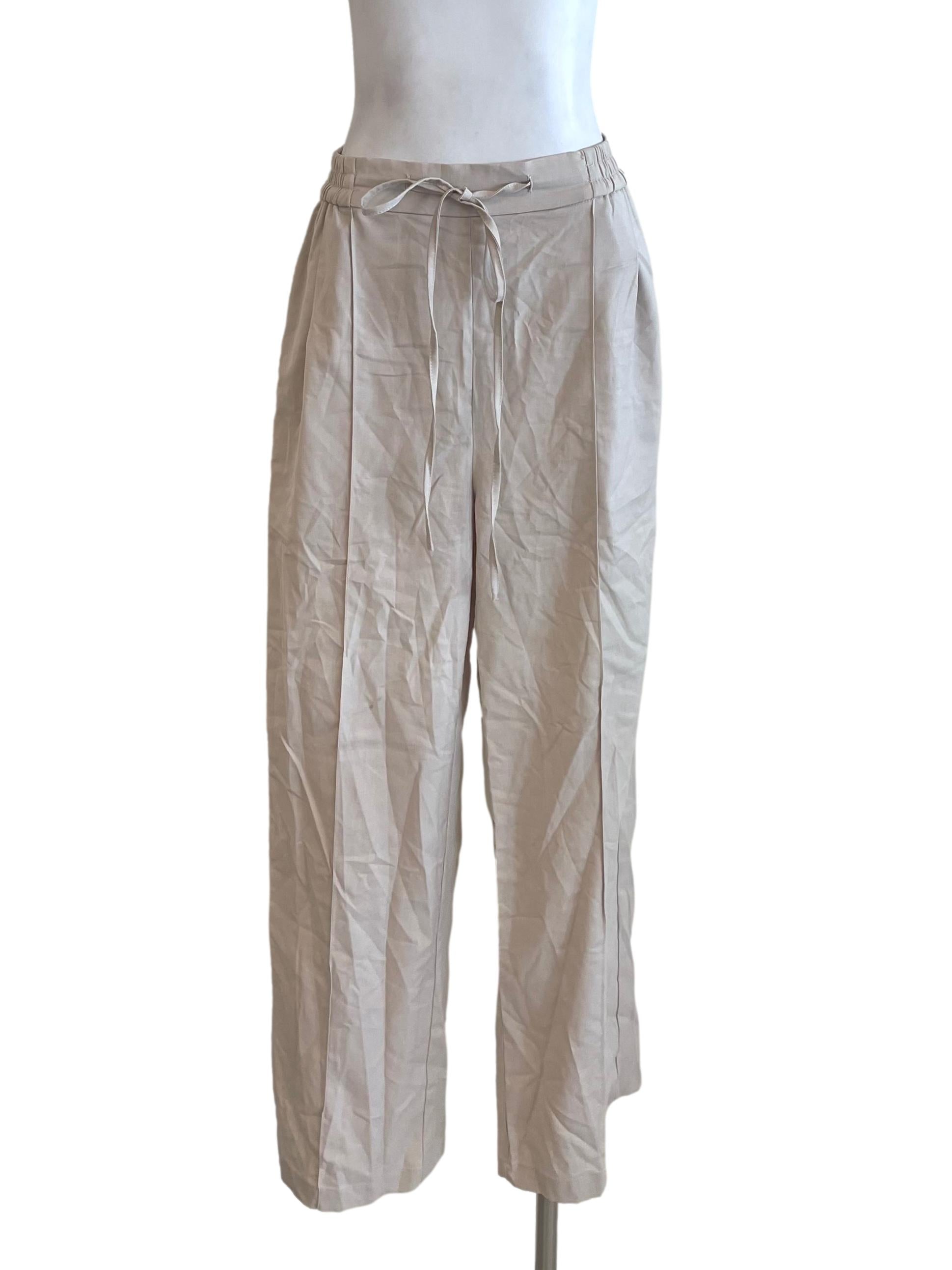 Alabaster Tie Knot Panelled Pants