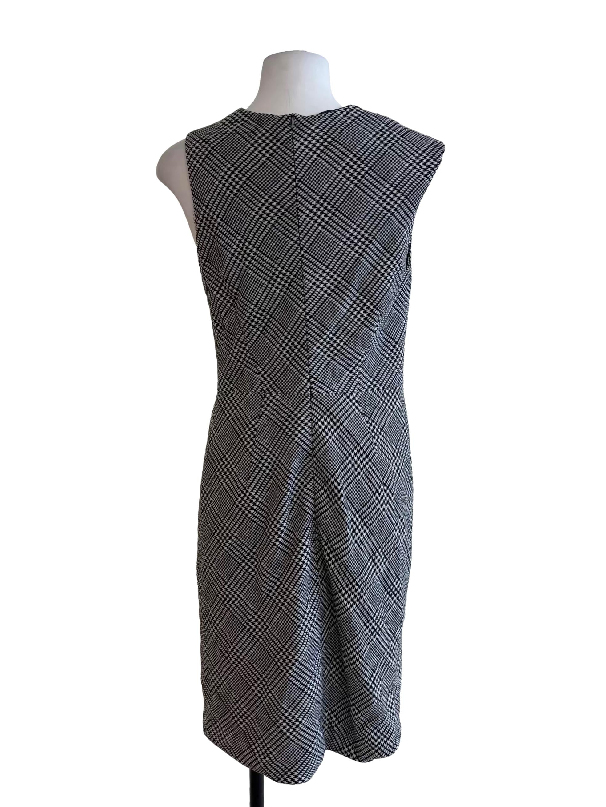 Dove Grey Plaid Pencil Dress