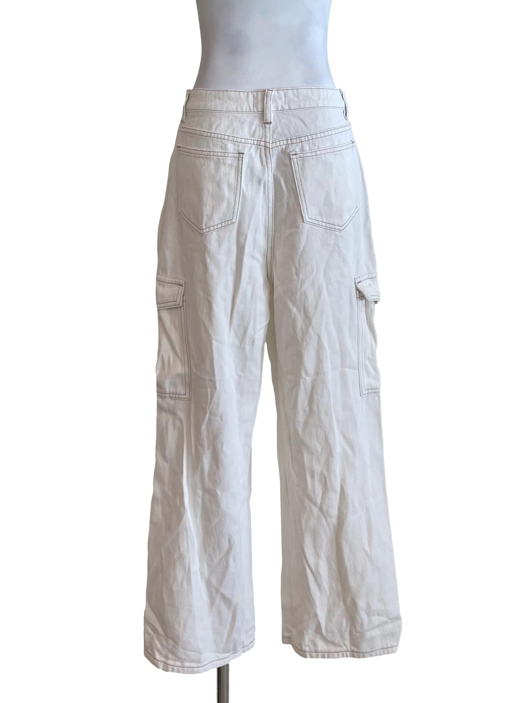 White Bush Denim Pants