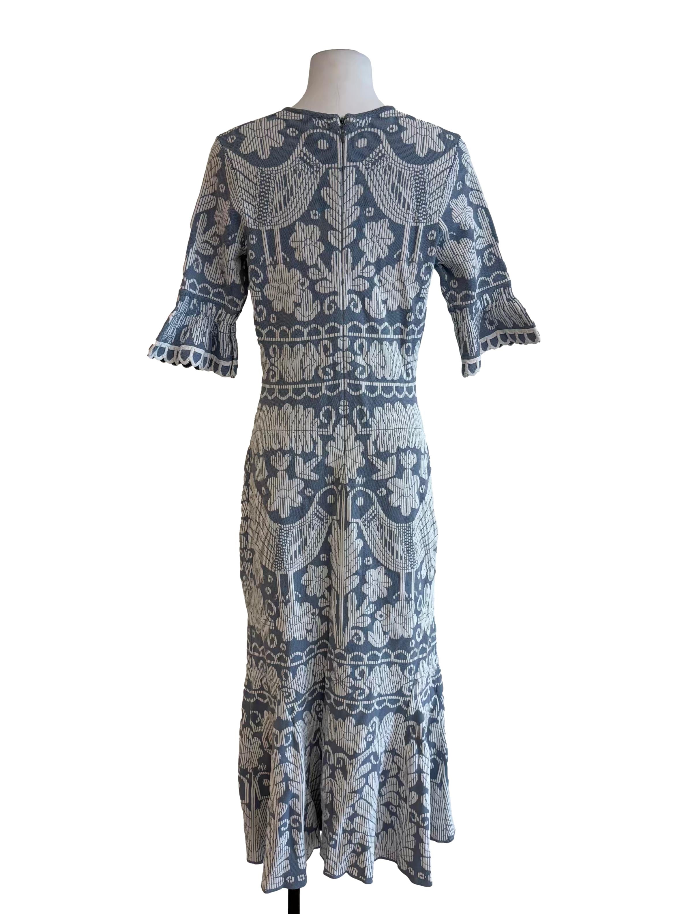 Stone Blue Bodycon Knit Dress