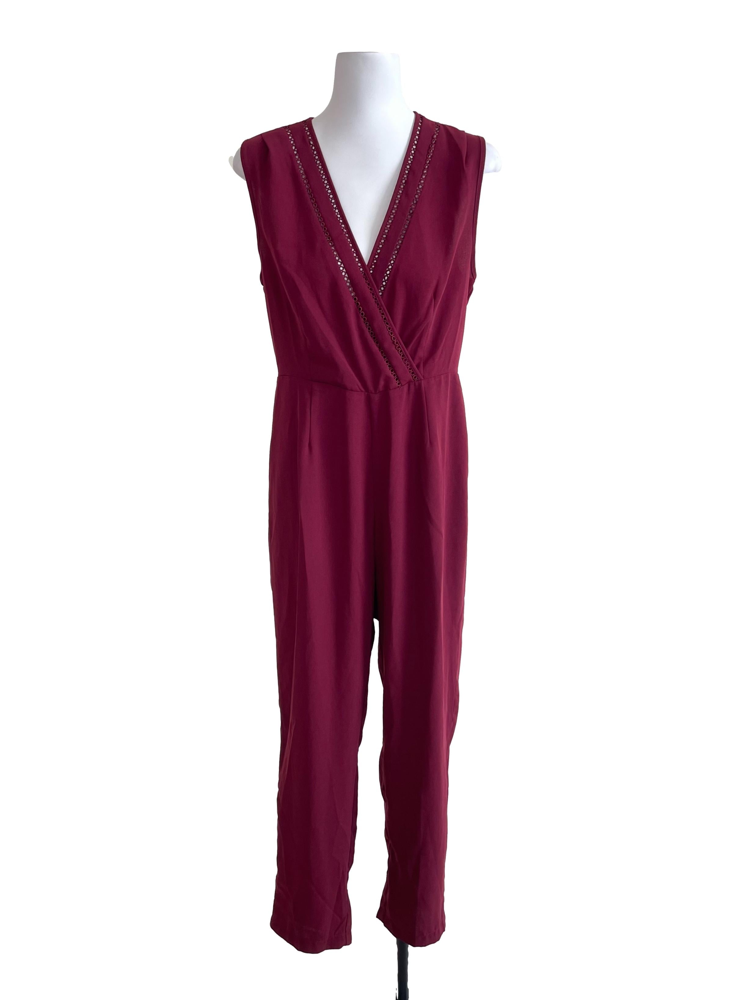 Ruby Red Eyelet Jumpsuit