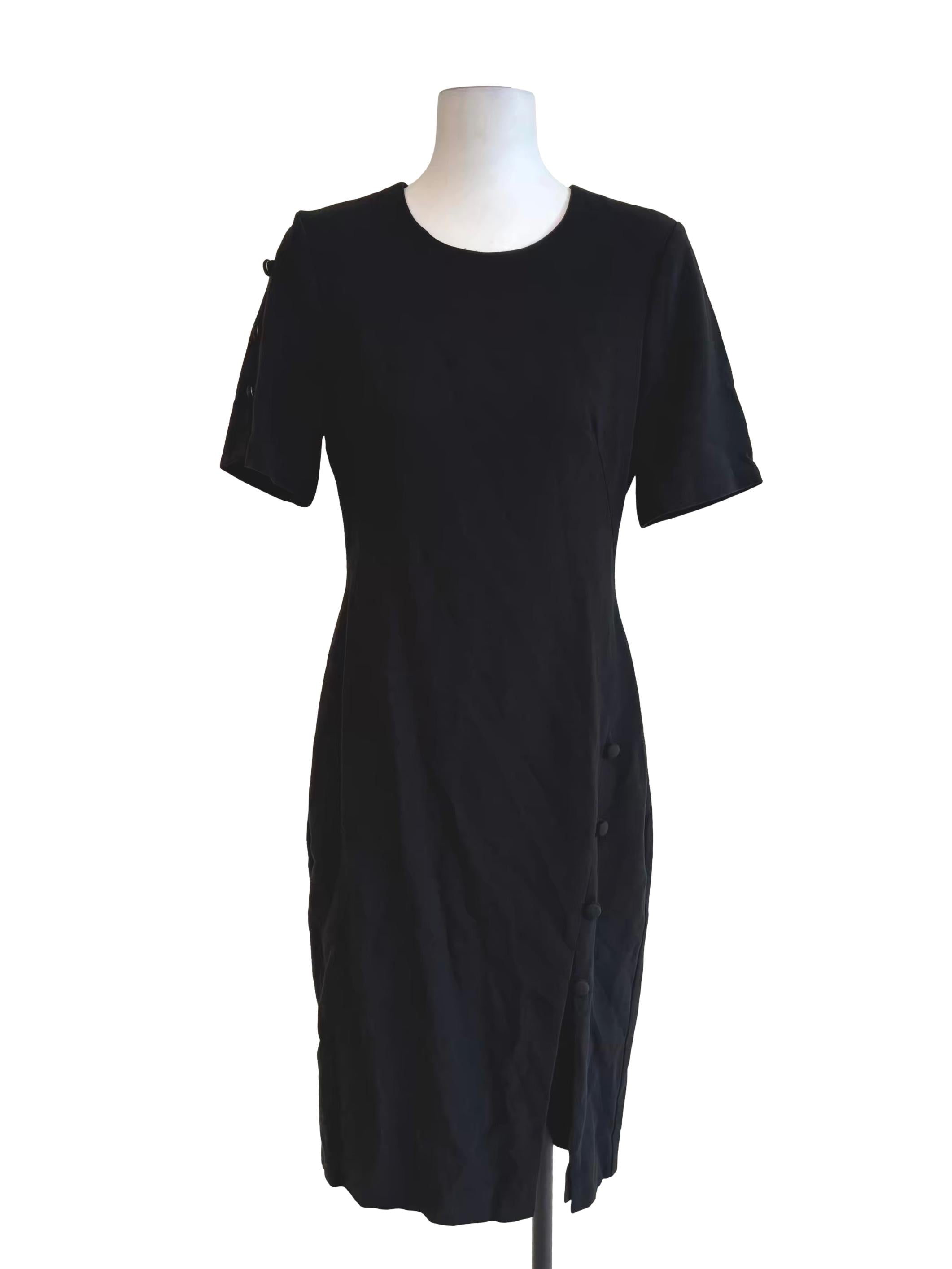 Rich Black Hourglass Dress