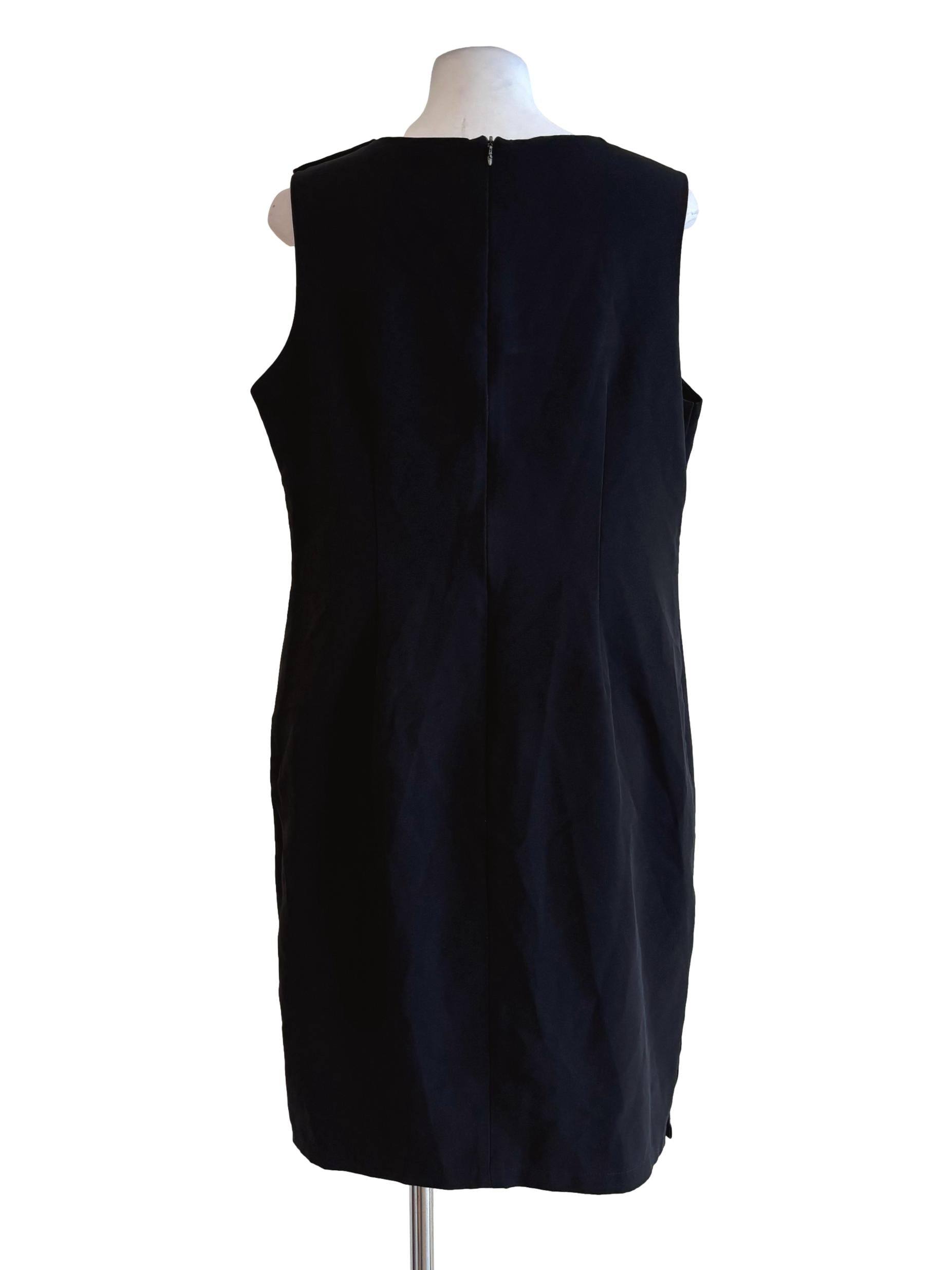 Soft Black Sleeveless Sheath Dress