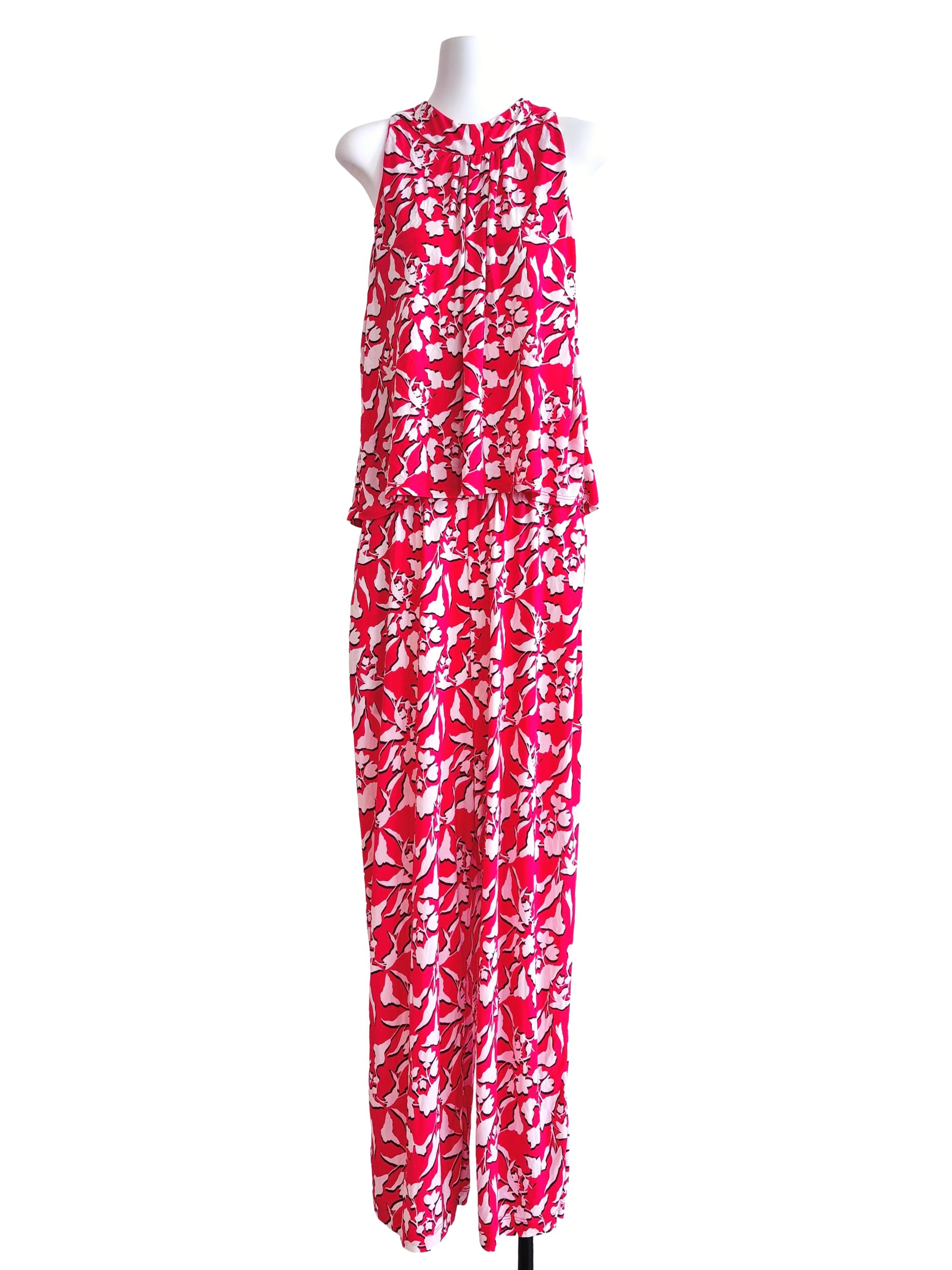 Pink Prints Overlay Jumpsuit Csn