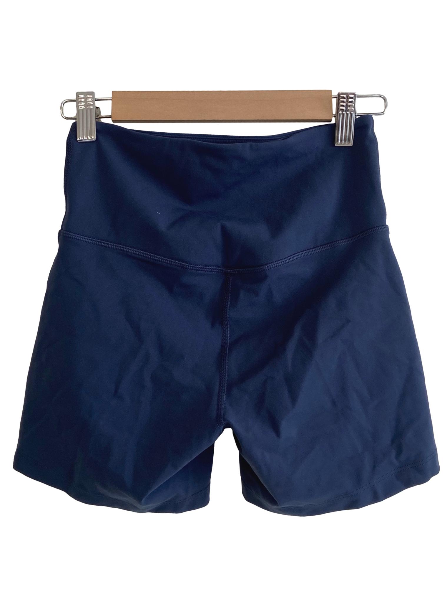 Blue High Waisted Shorts