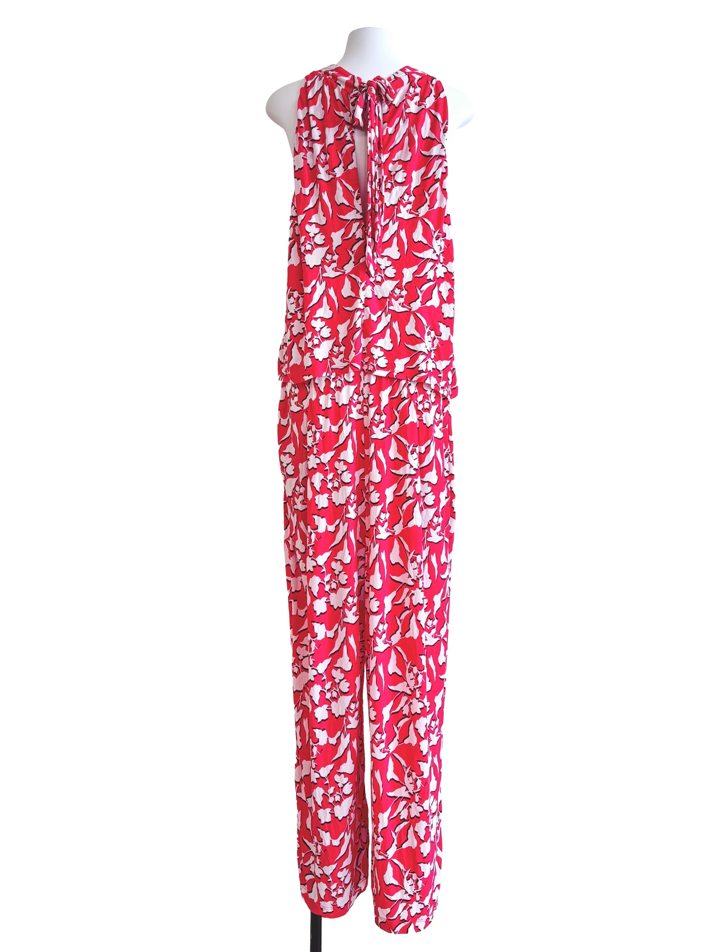 Pink Prints Overlay Jumpsuit Csn