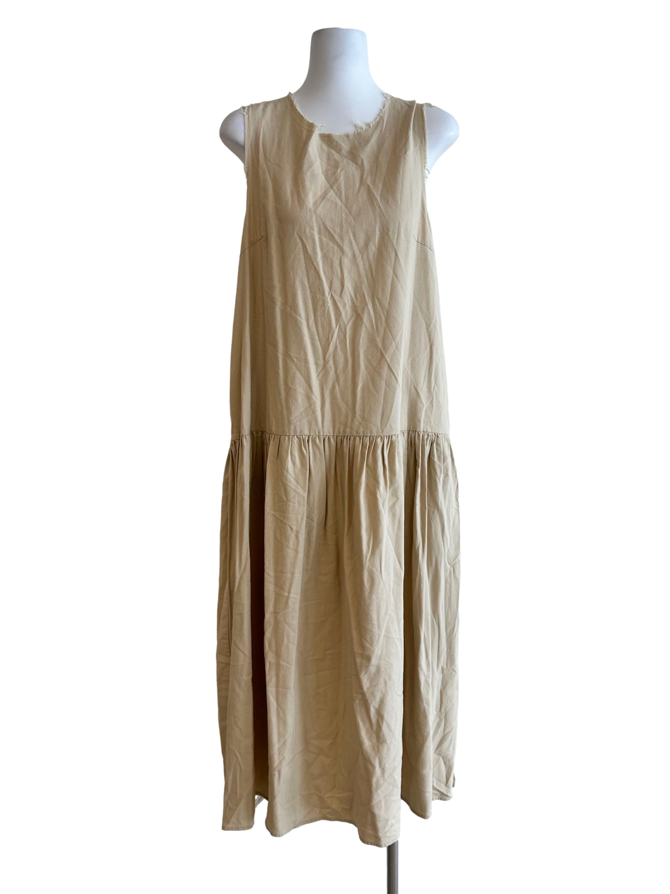 Raw Hem Drop Waist Dress OSN