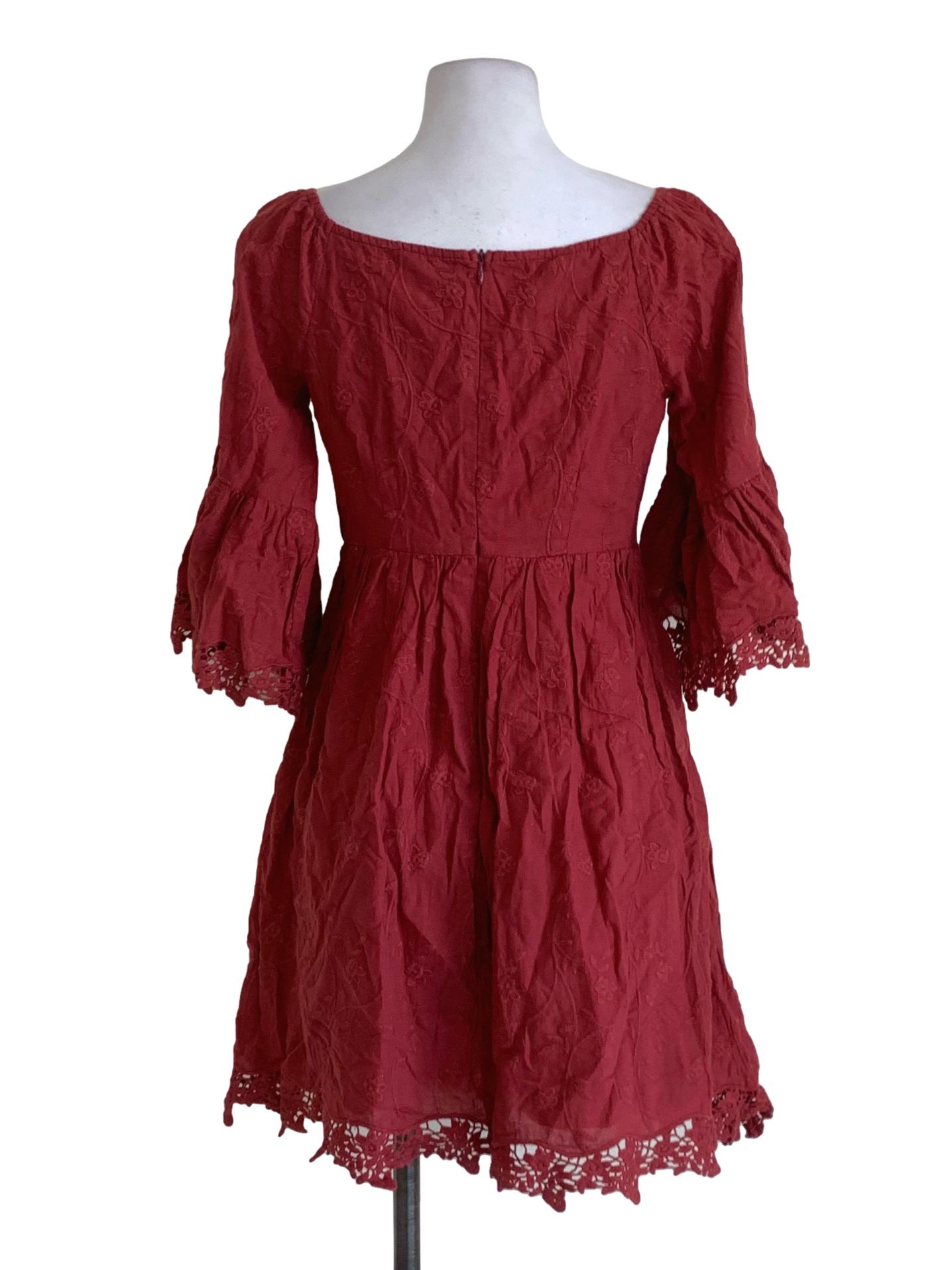 Ruby Floral Empire Dress