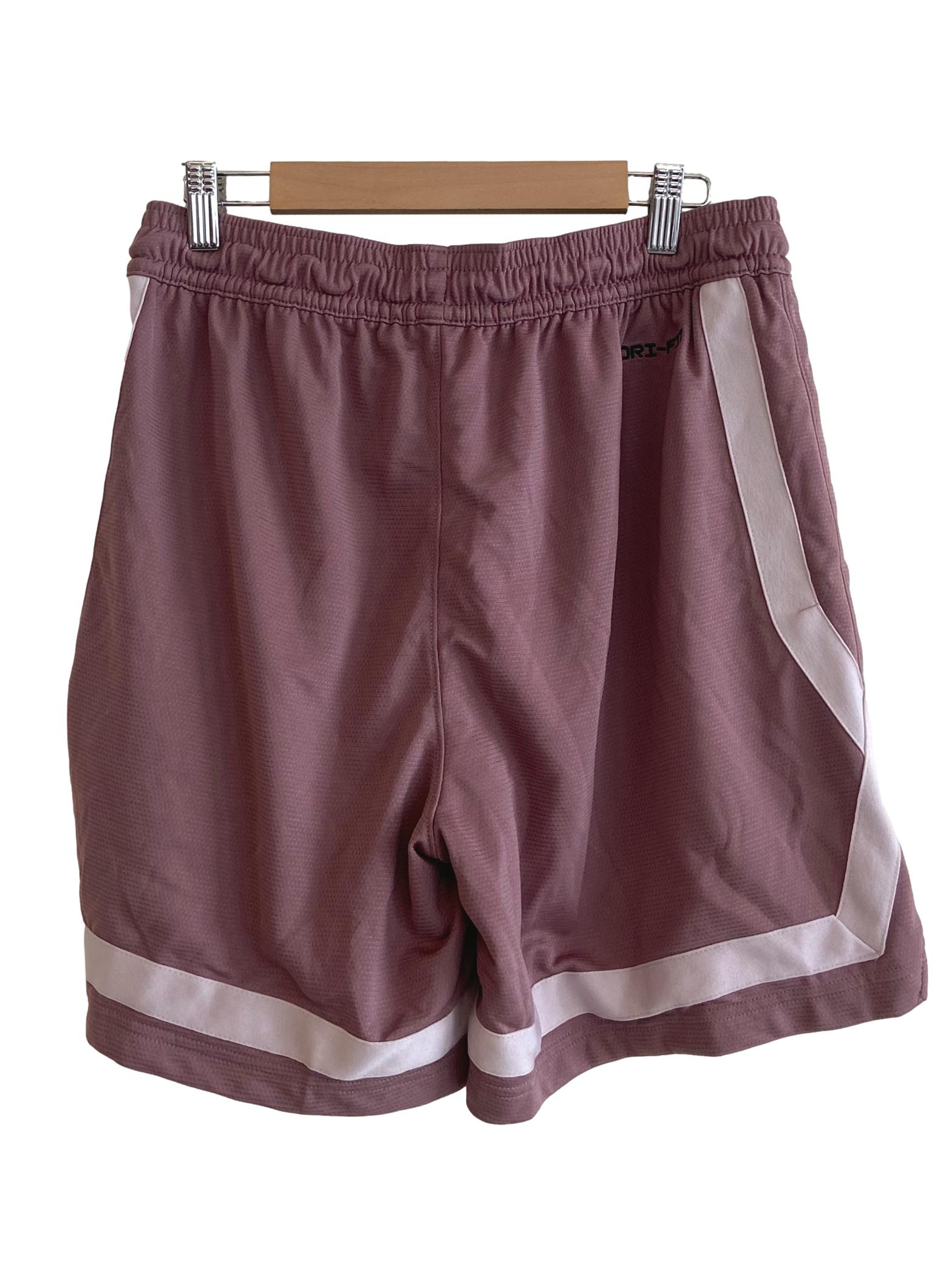 Blush Red & White Stripe Shorts