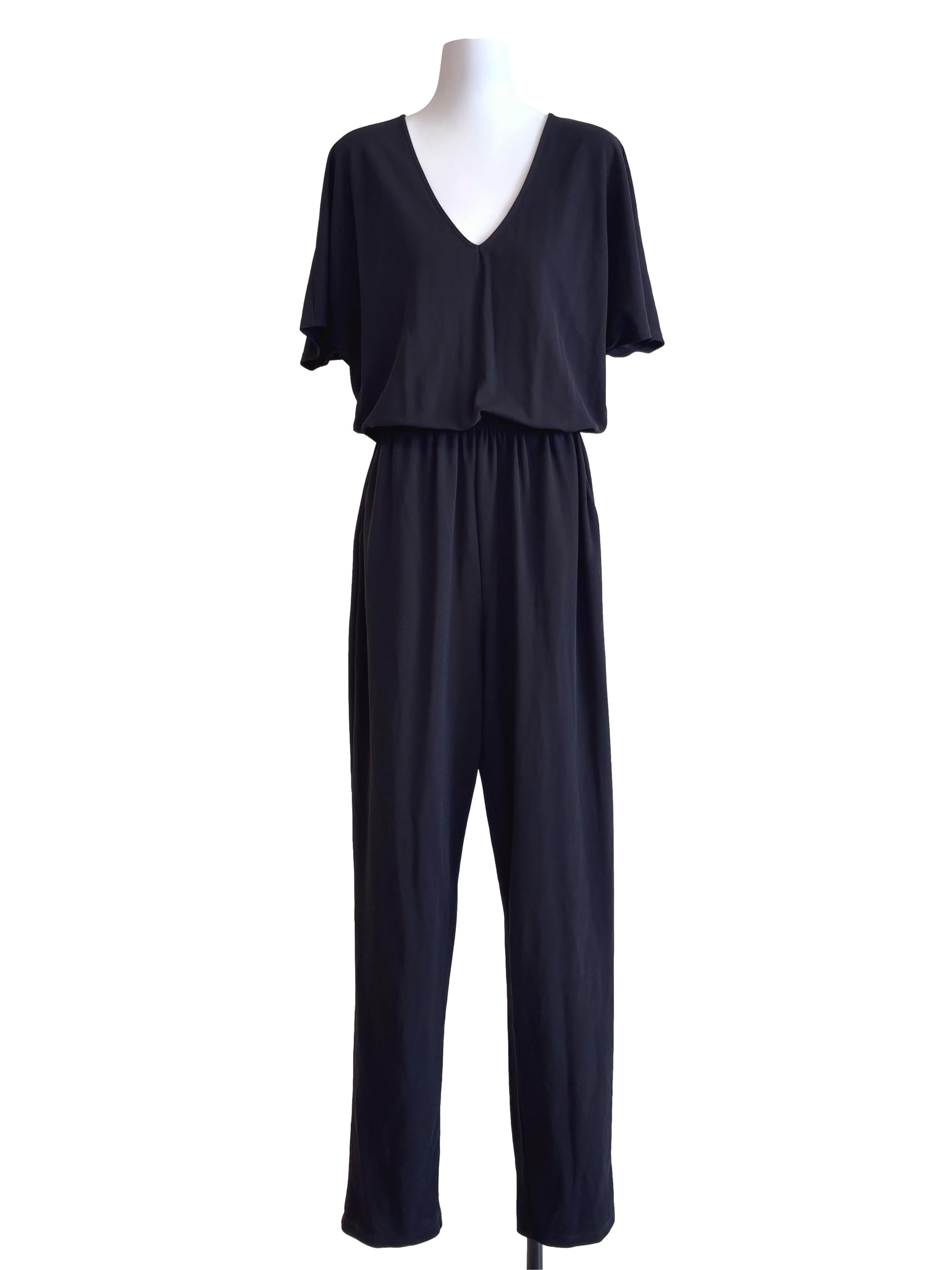 Jet Black Jumpsuit Csn