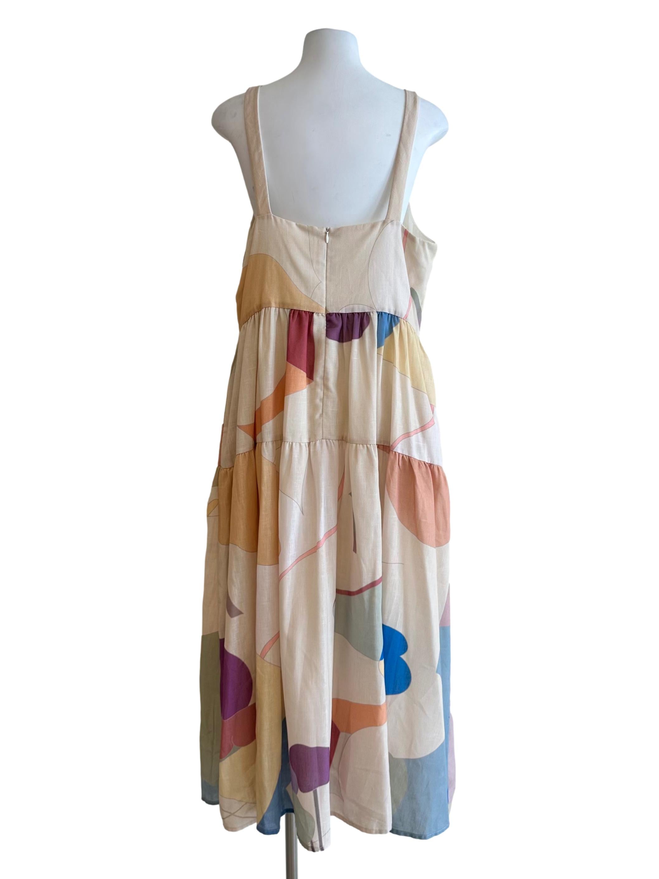 Fairground Tiered Midi Dress OSN