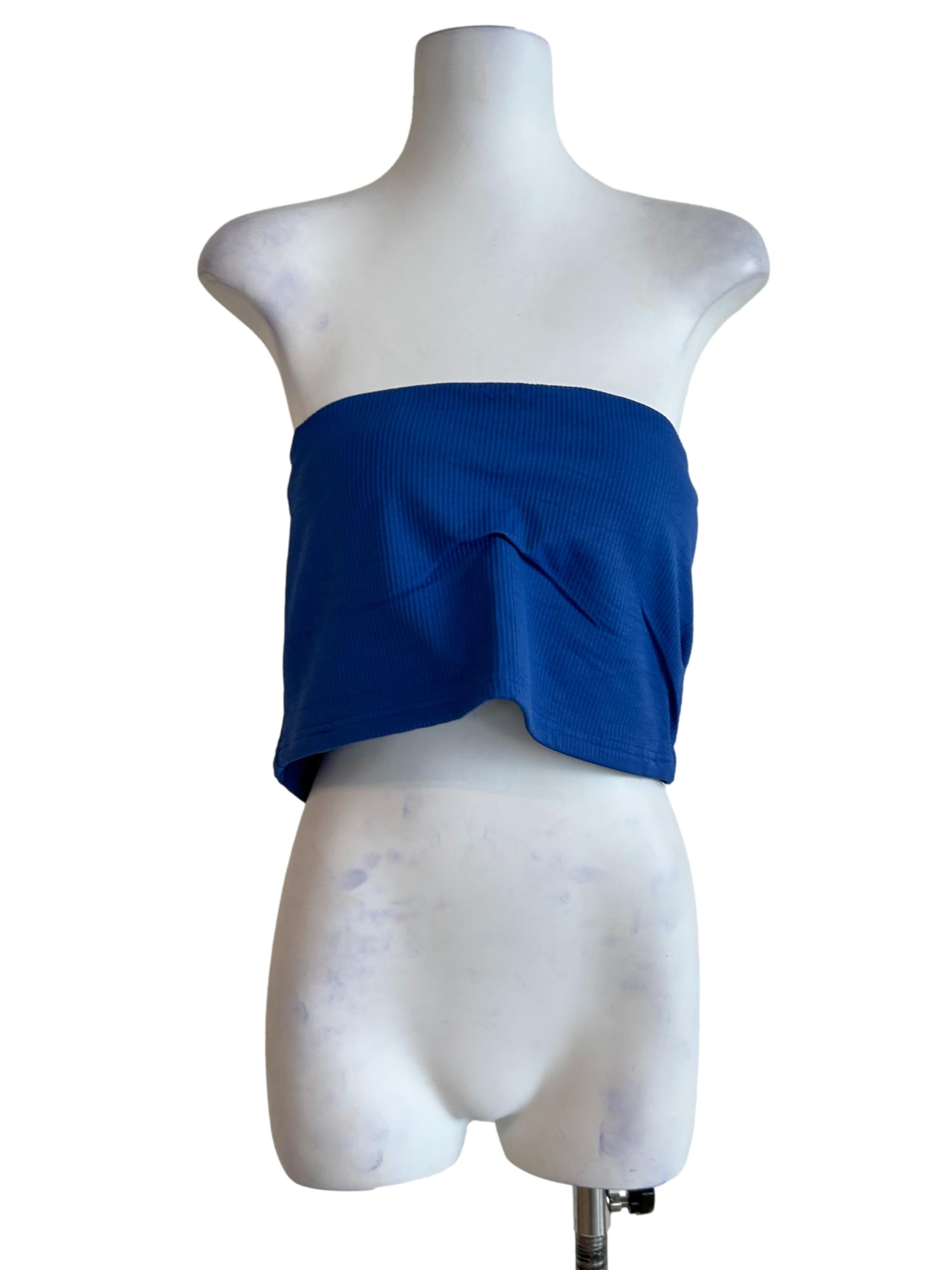 Blue Kendie Basic Tube Padded Top