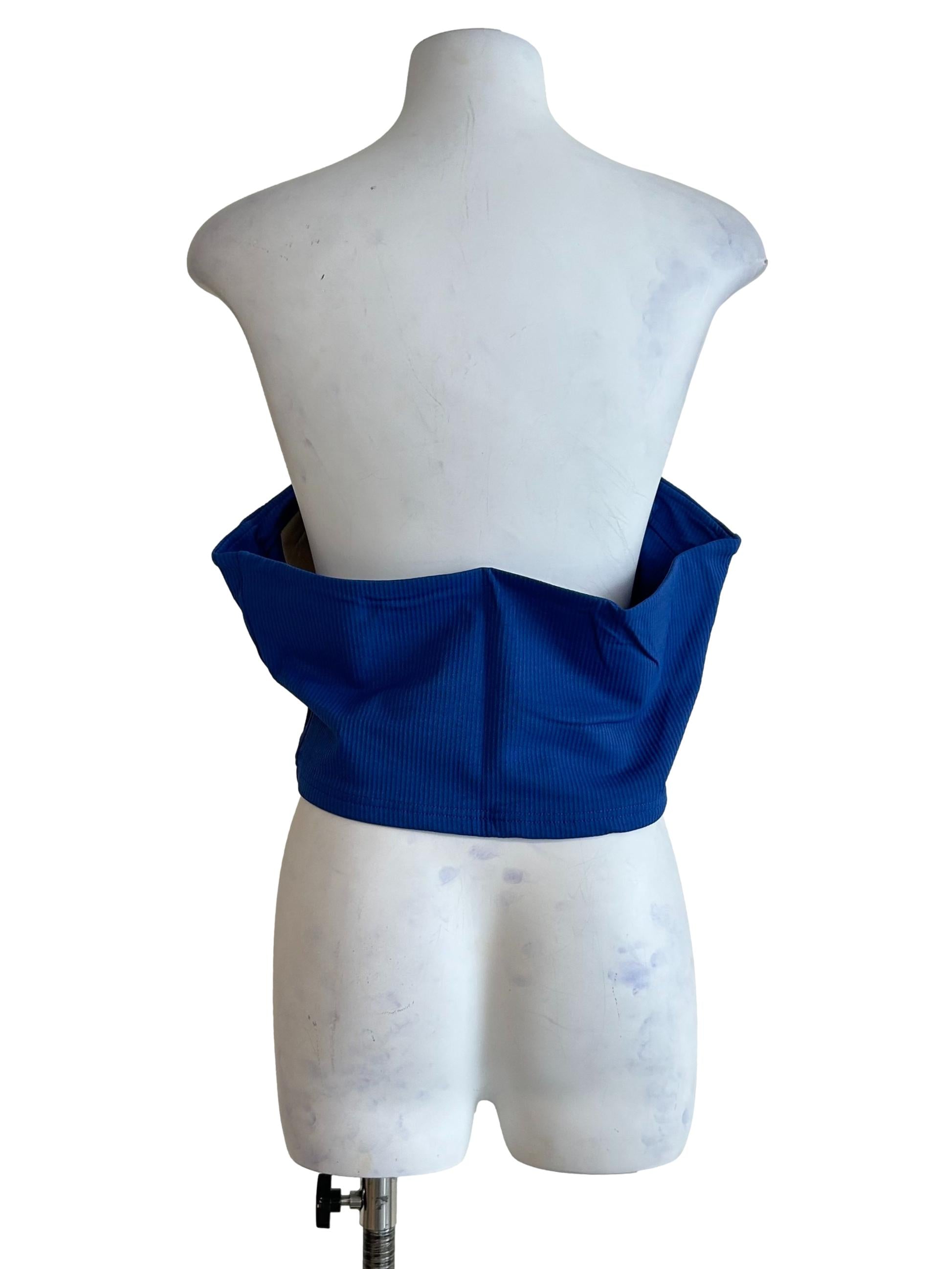 Blue Kendie Basic Tube Padded Top