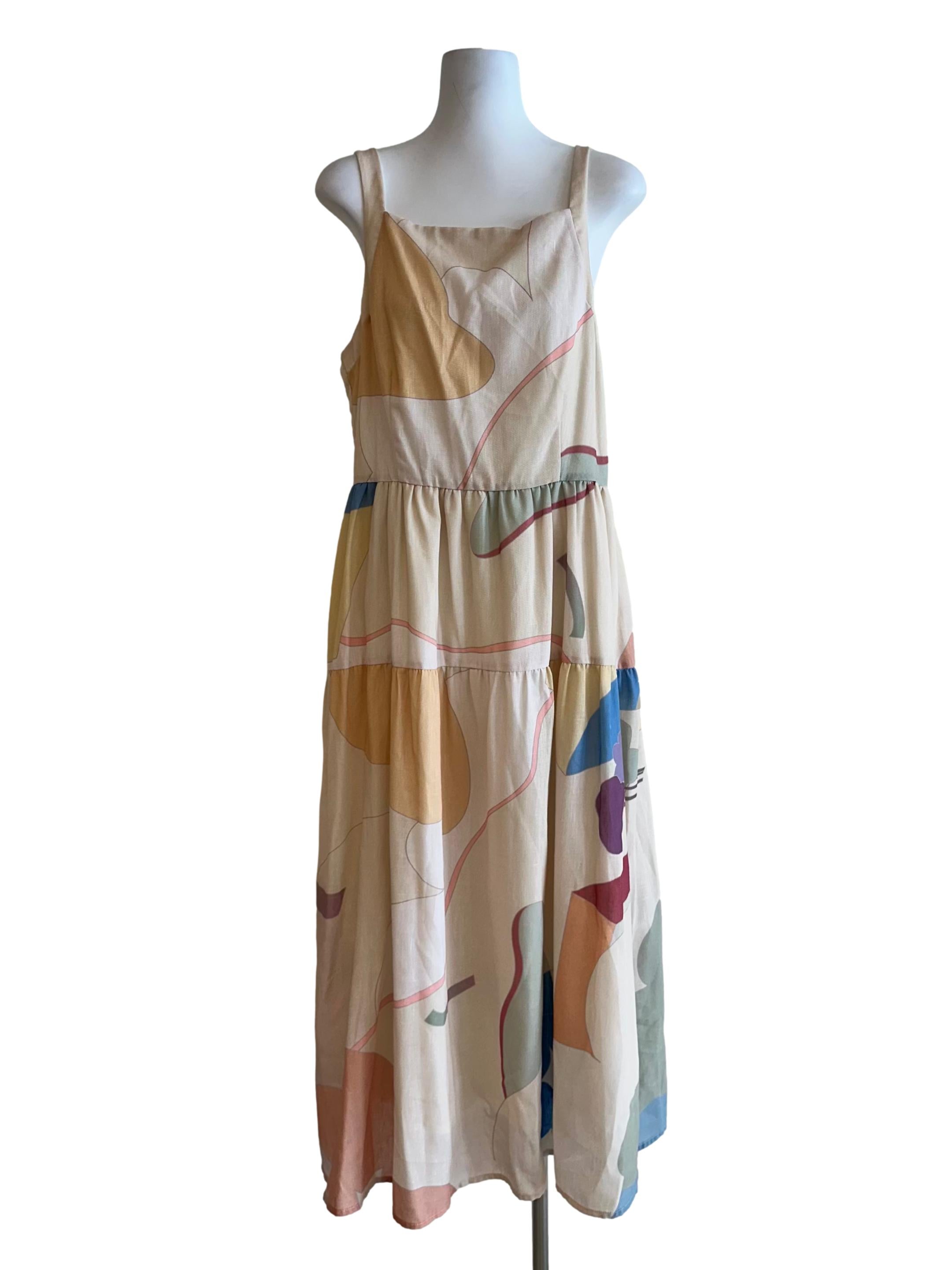 Fairground Tiered Midi Dress OSN