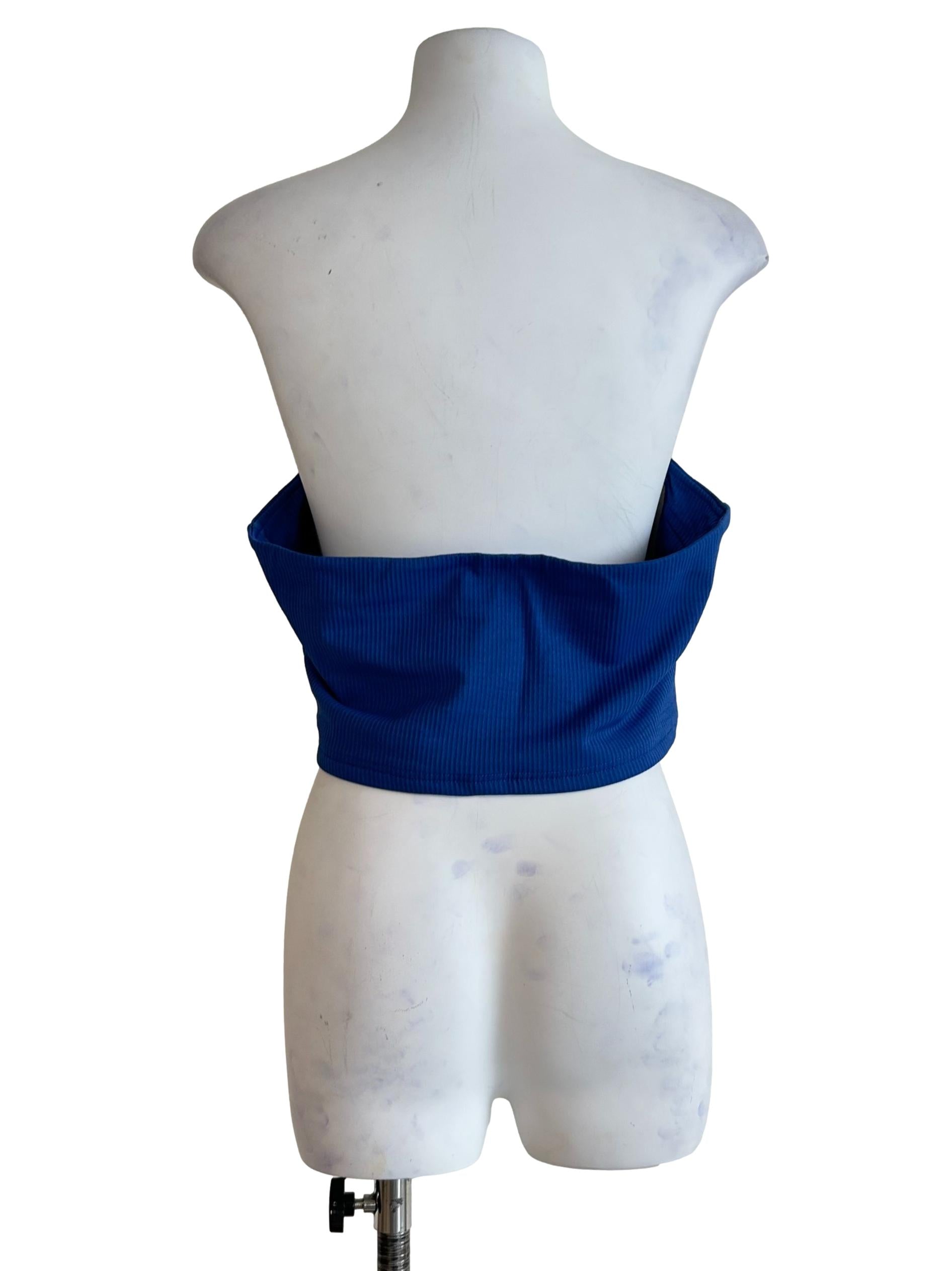 Blue Kendie Basic Tube Padded Top