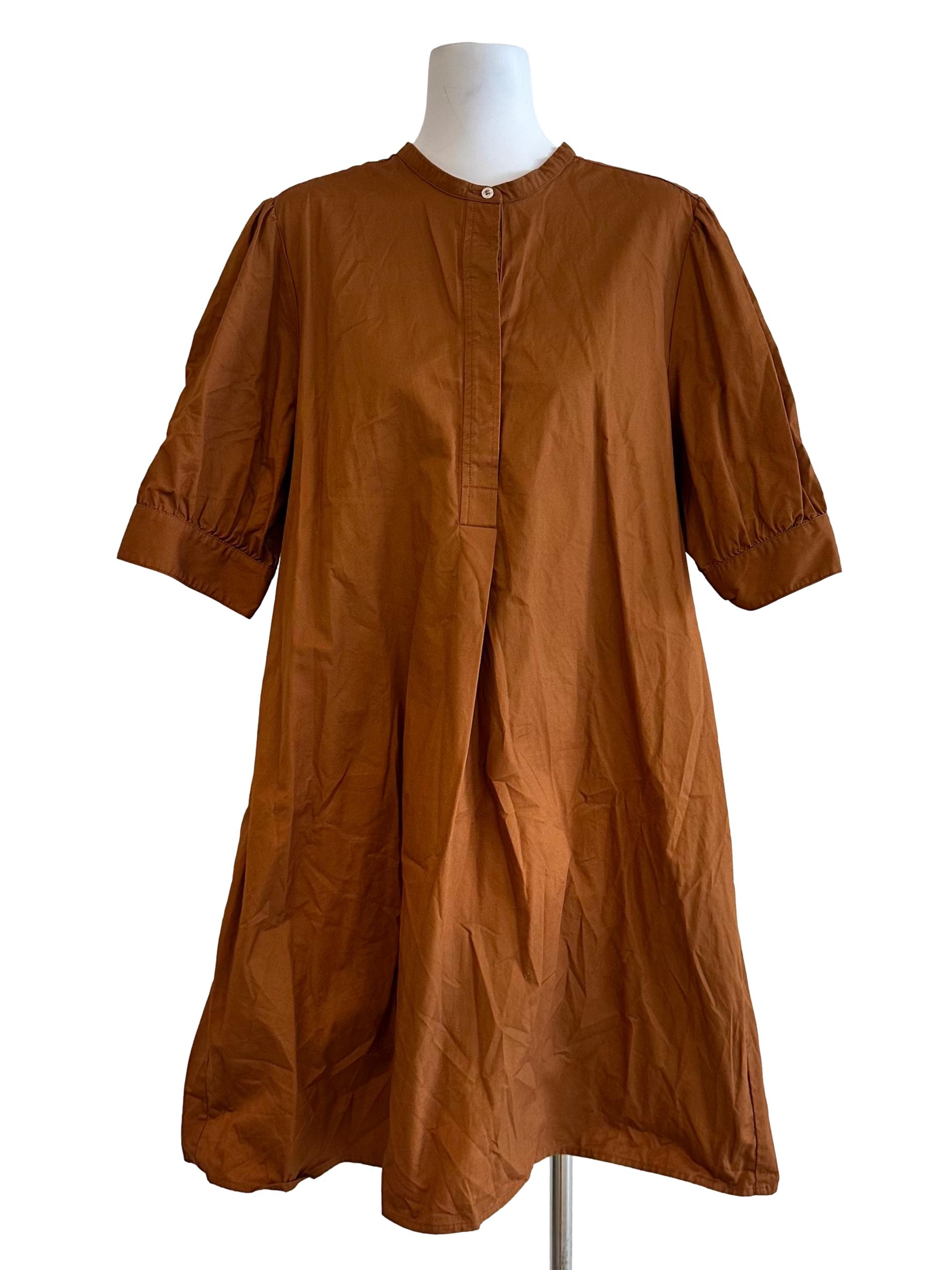 Organic Cotton Mandarin Collar Dress OSN
