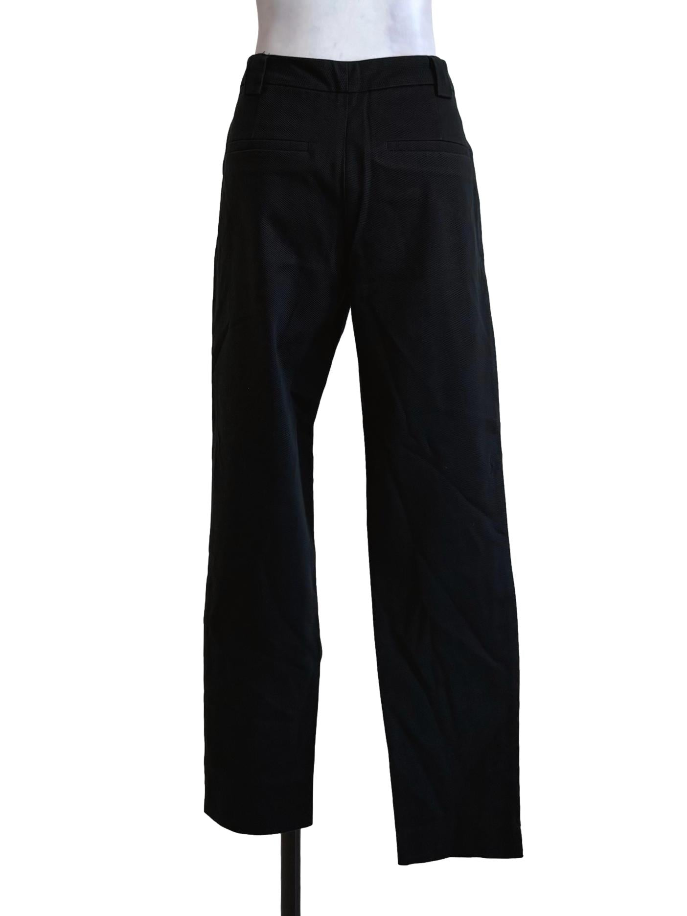 Black Denim Straight Cut Jeans