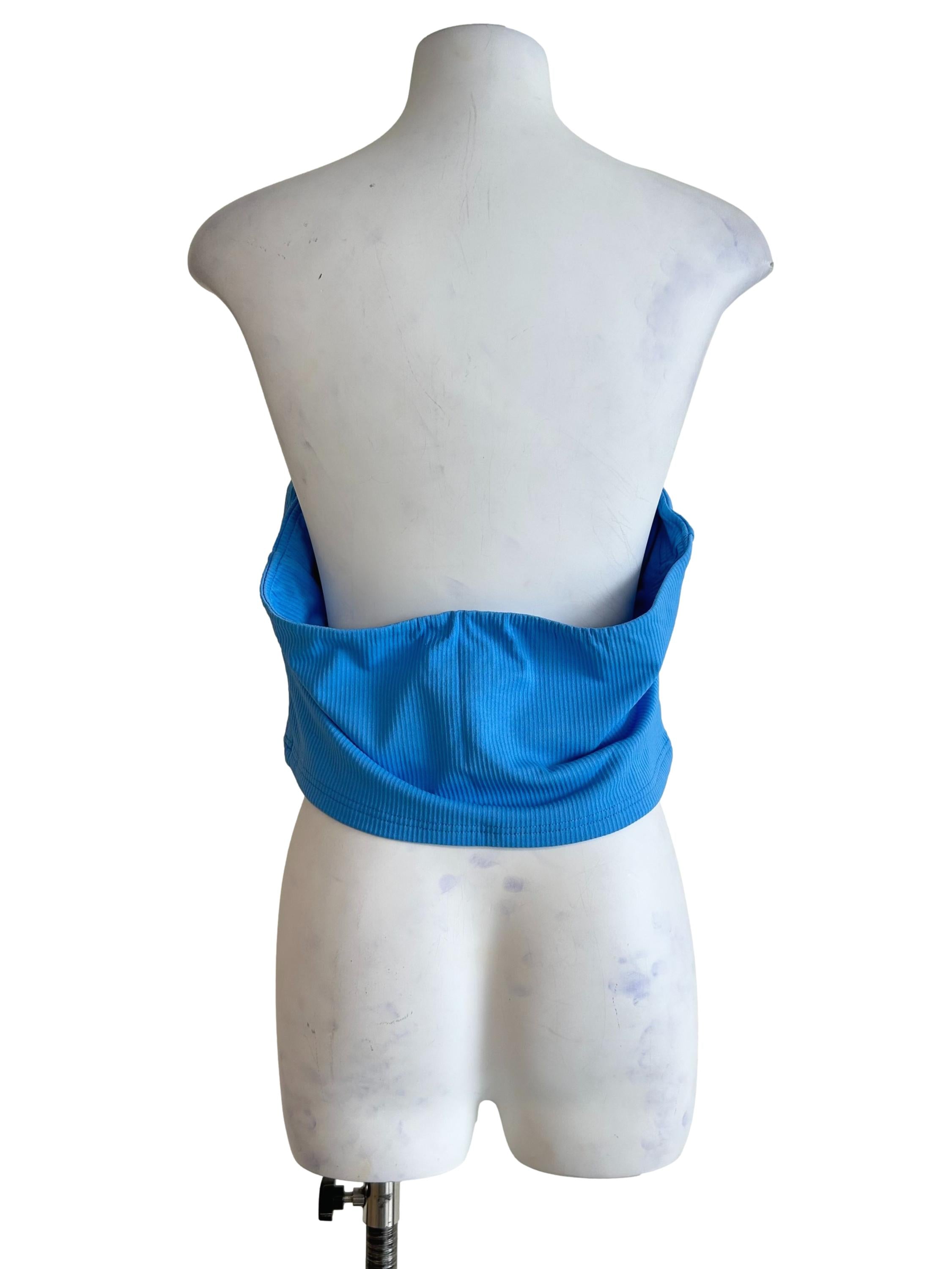 Blue Kendie Basic Tube Padded Top