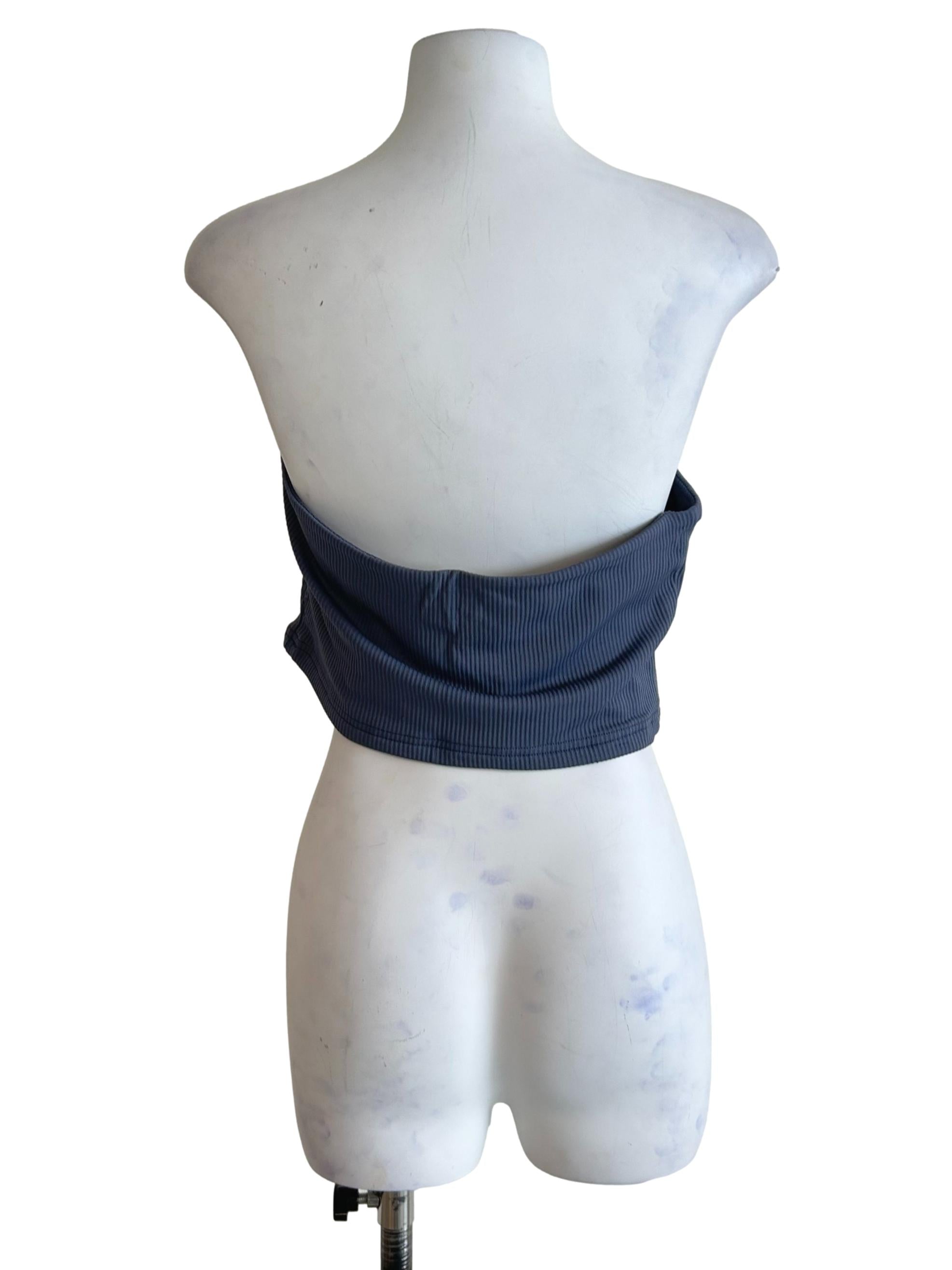 Dark Blue Kendie Basic Tube Padded Top