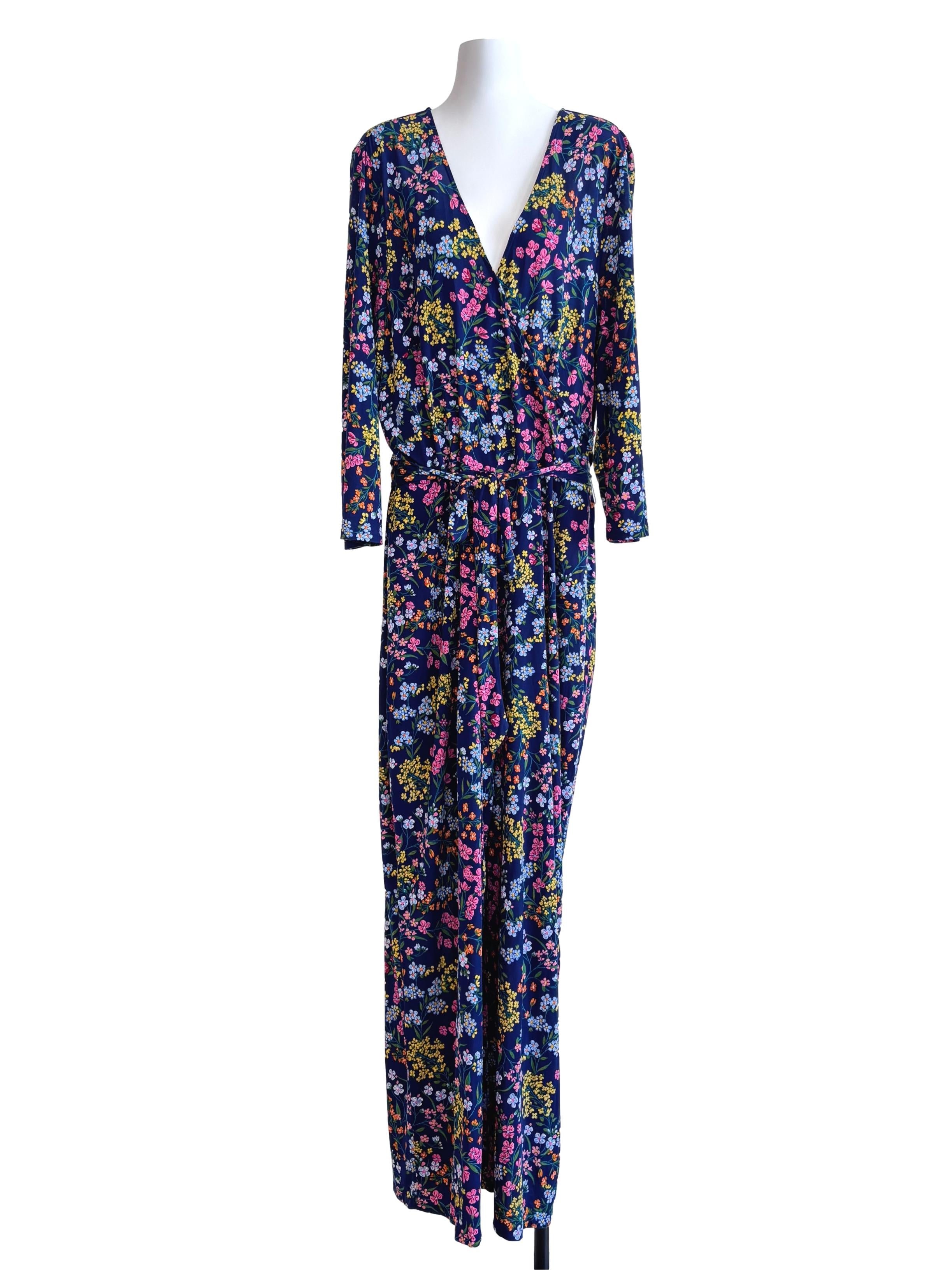 Navy Blue Kayla 3/4 Sleeve Jumpsuit Csn
