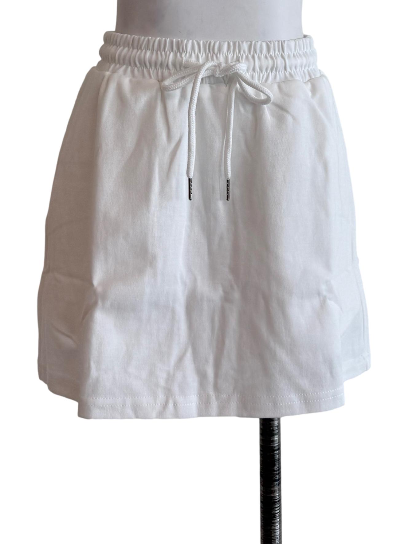 White Terry Cotton Skorts