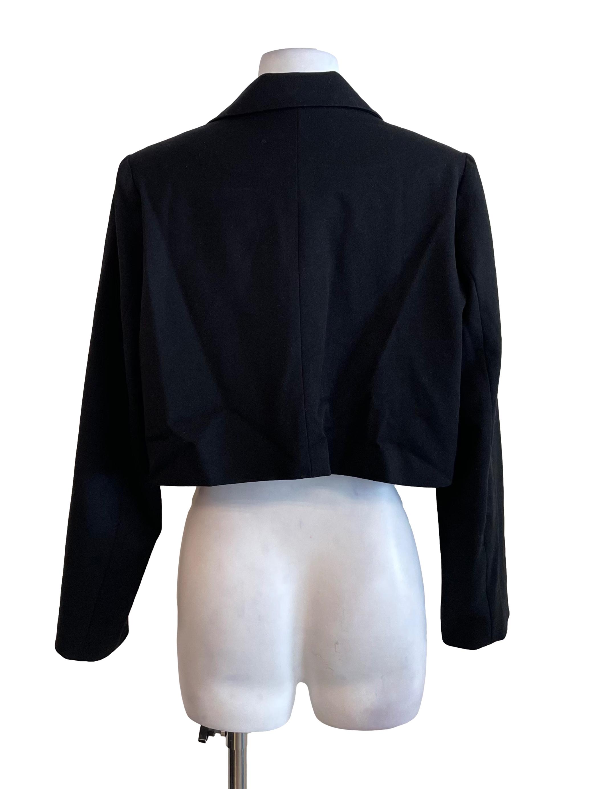 Black Crop Blazer