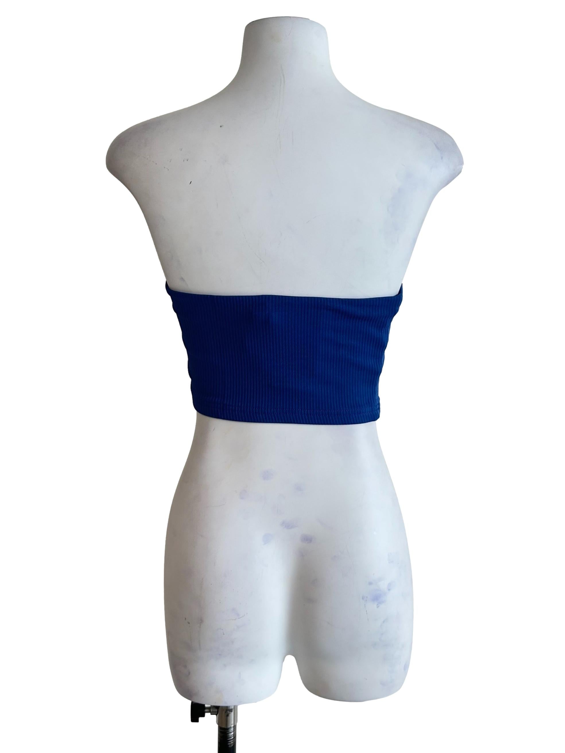 Blue Kendie Basic Tube Padded Top