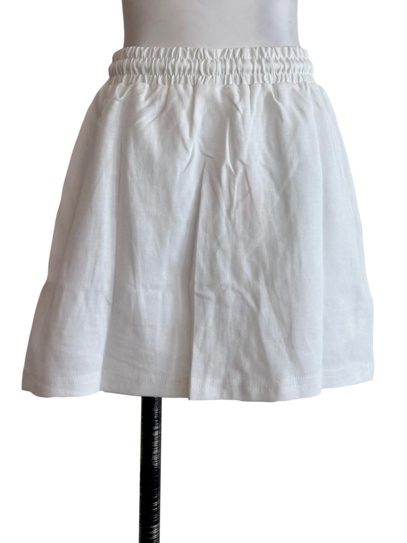 White Terry Cotton Skorts
