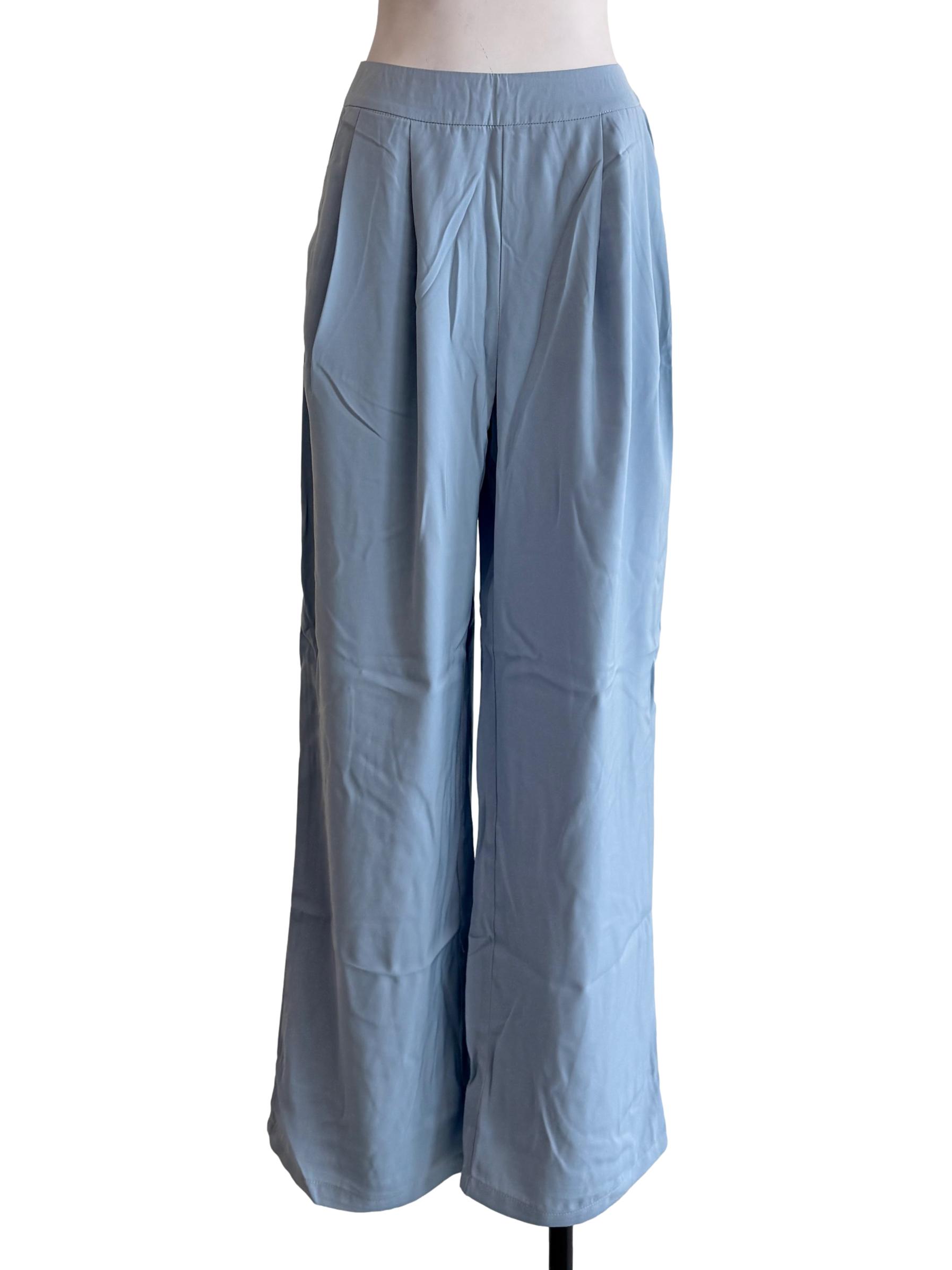 Blue Kaden Pleat Front Pants
