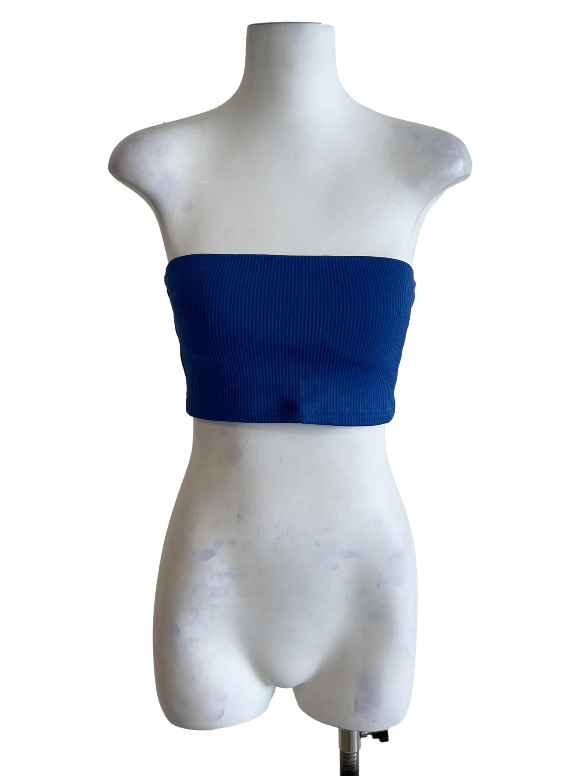 Blue Kendie Basic Tube Padded Top