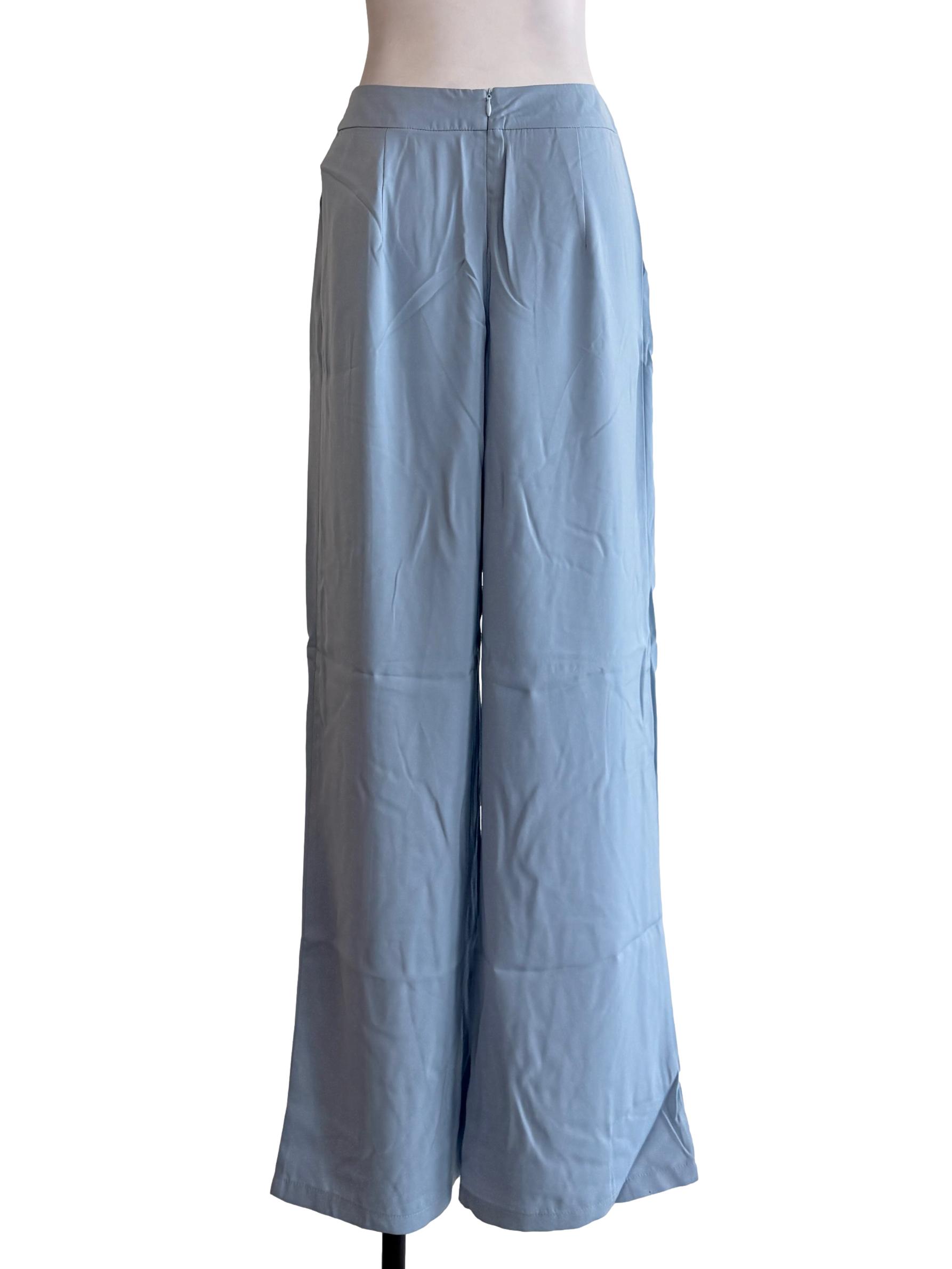 Blue Kaden Pleat Front Pants