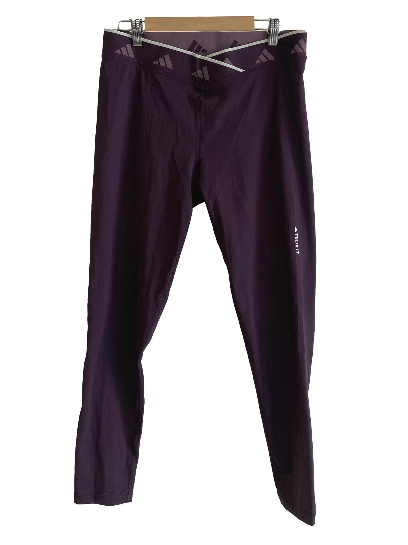 Plum Purple Asymmetric Waist Tights