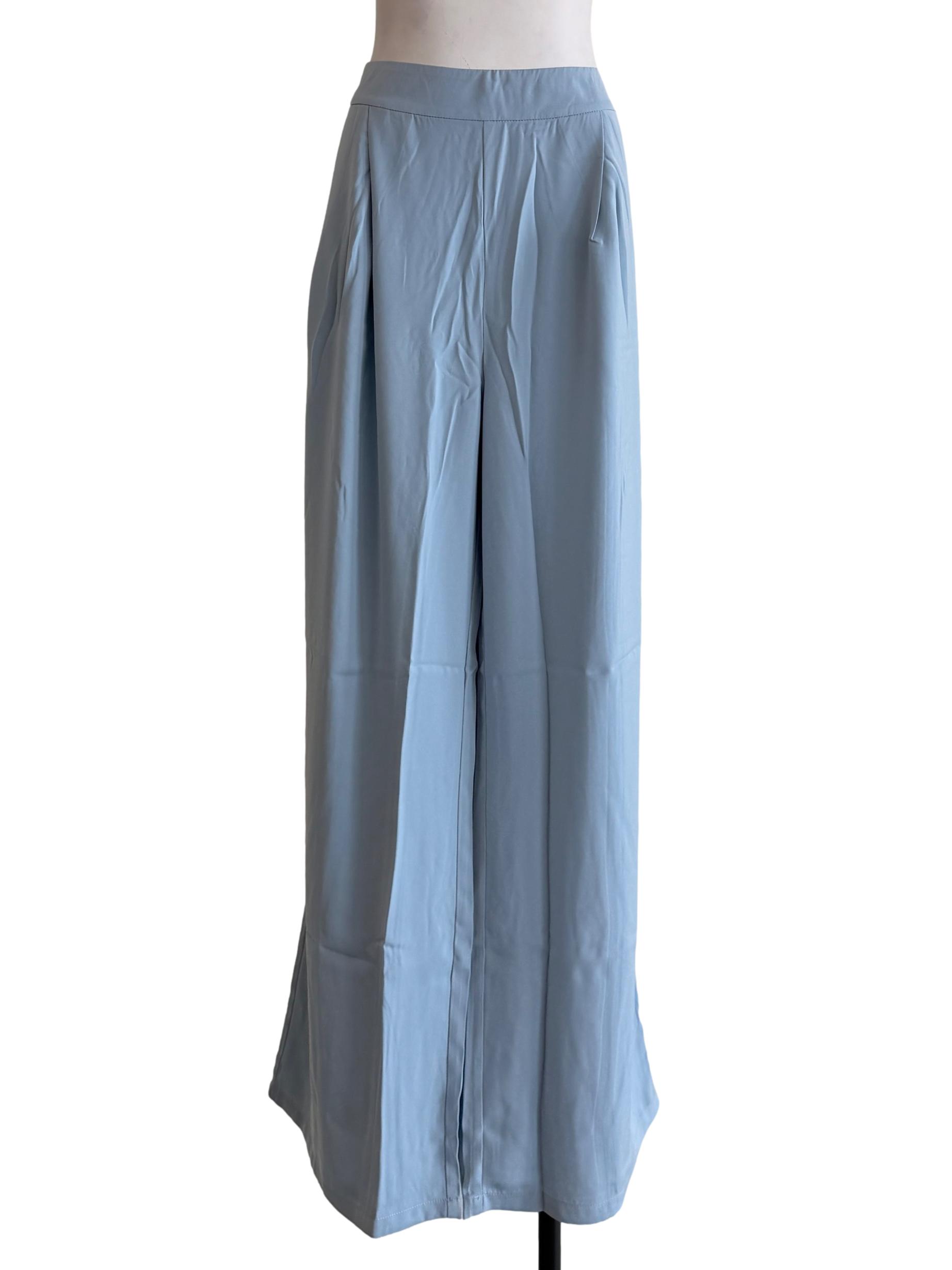 Blue Kaden Pleat Front Pants