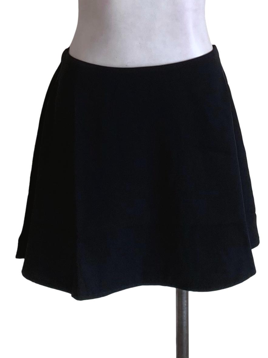 Black High-Waisted Skort